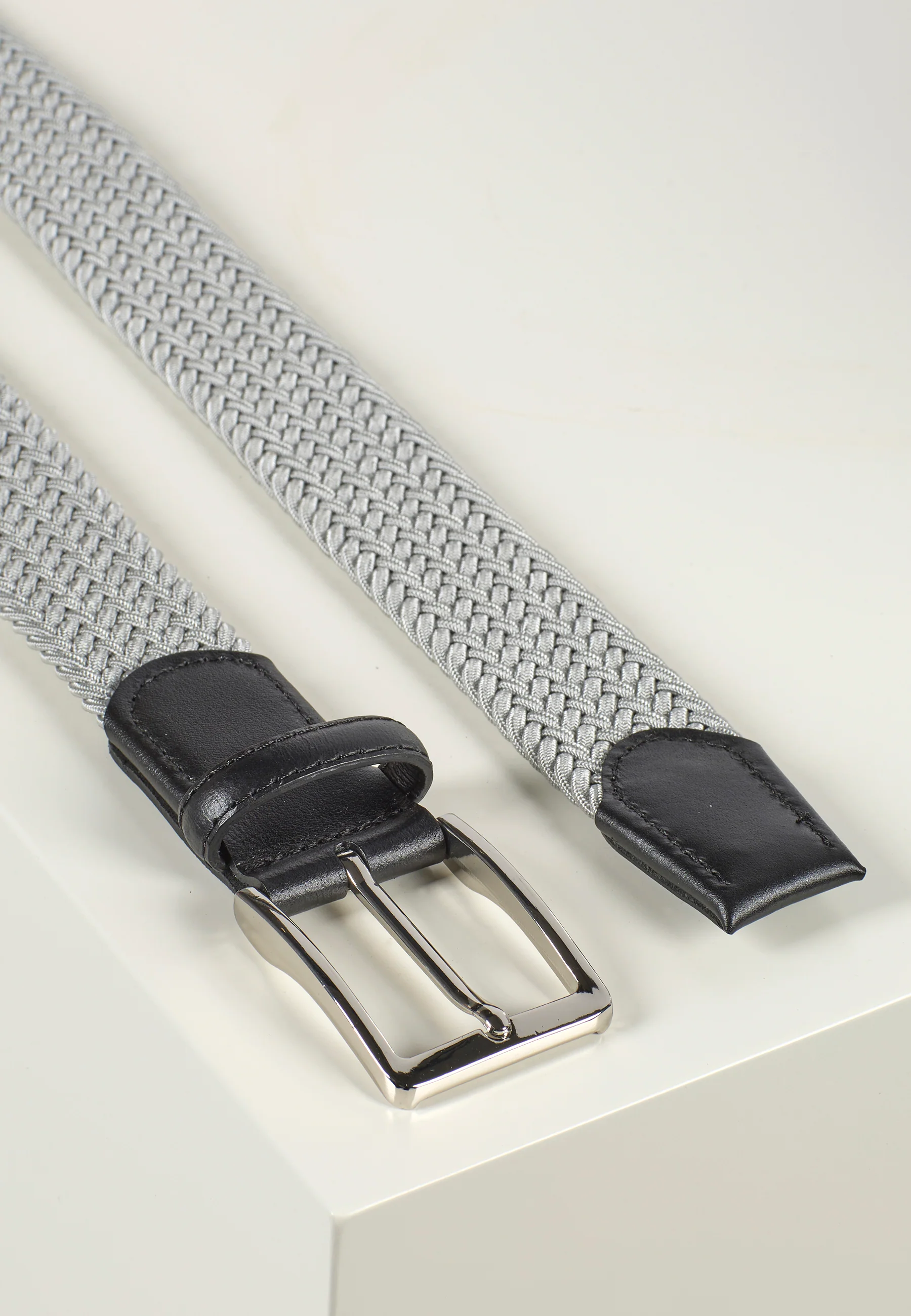 Braided Belt Marvin Light Grey - Image 2