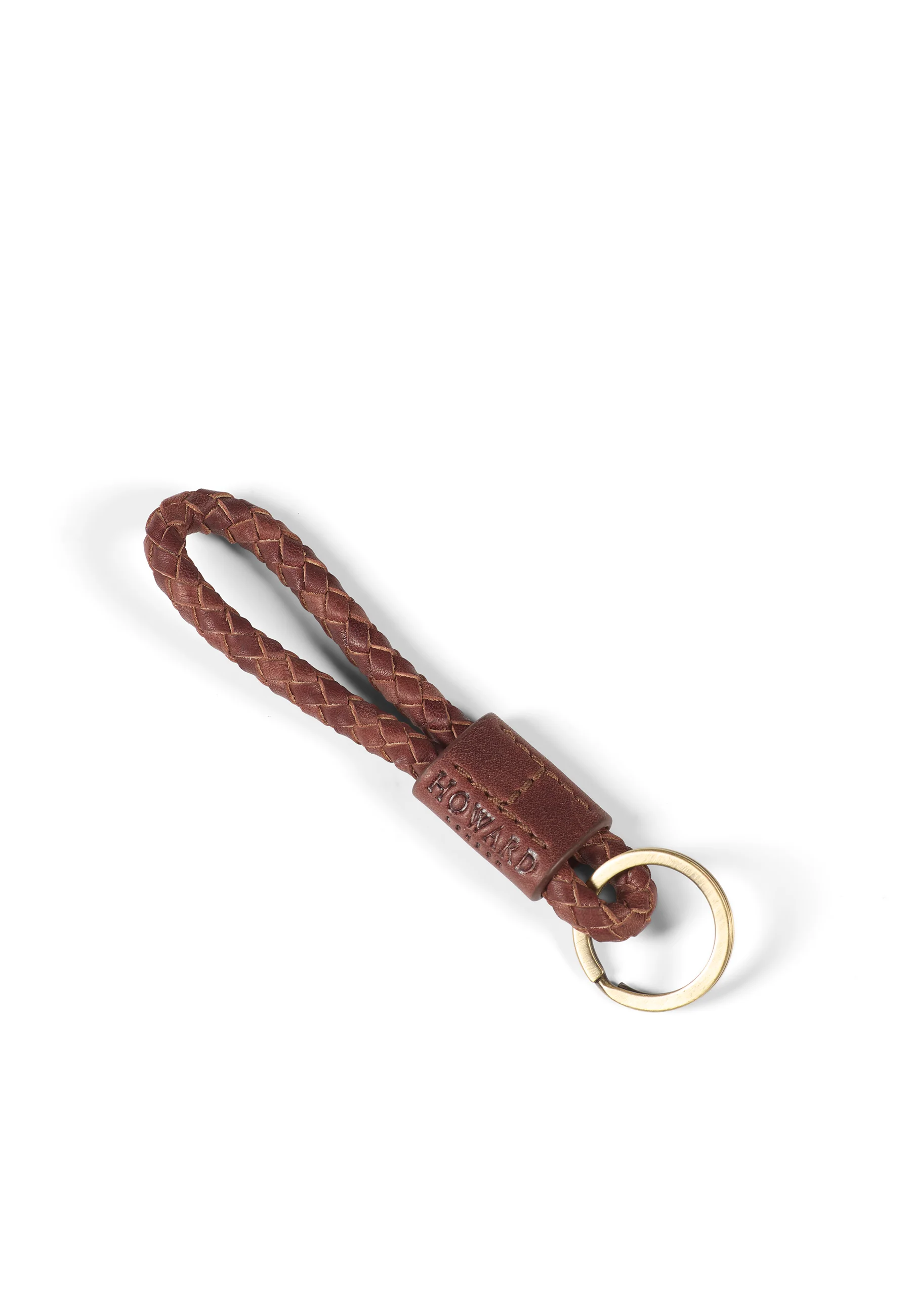 Braided Keyring Brown