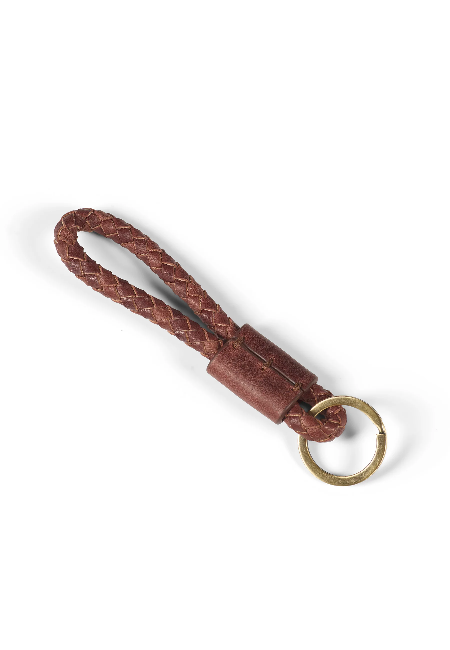 Braided Keyring Brown - Image 2