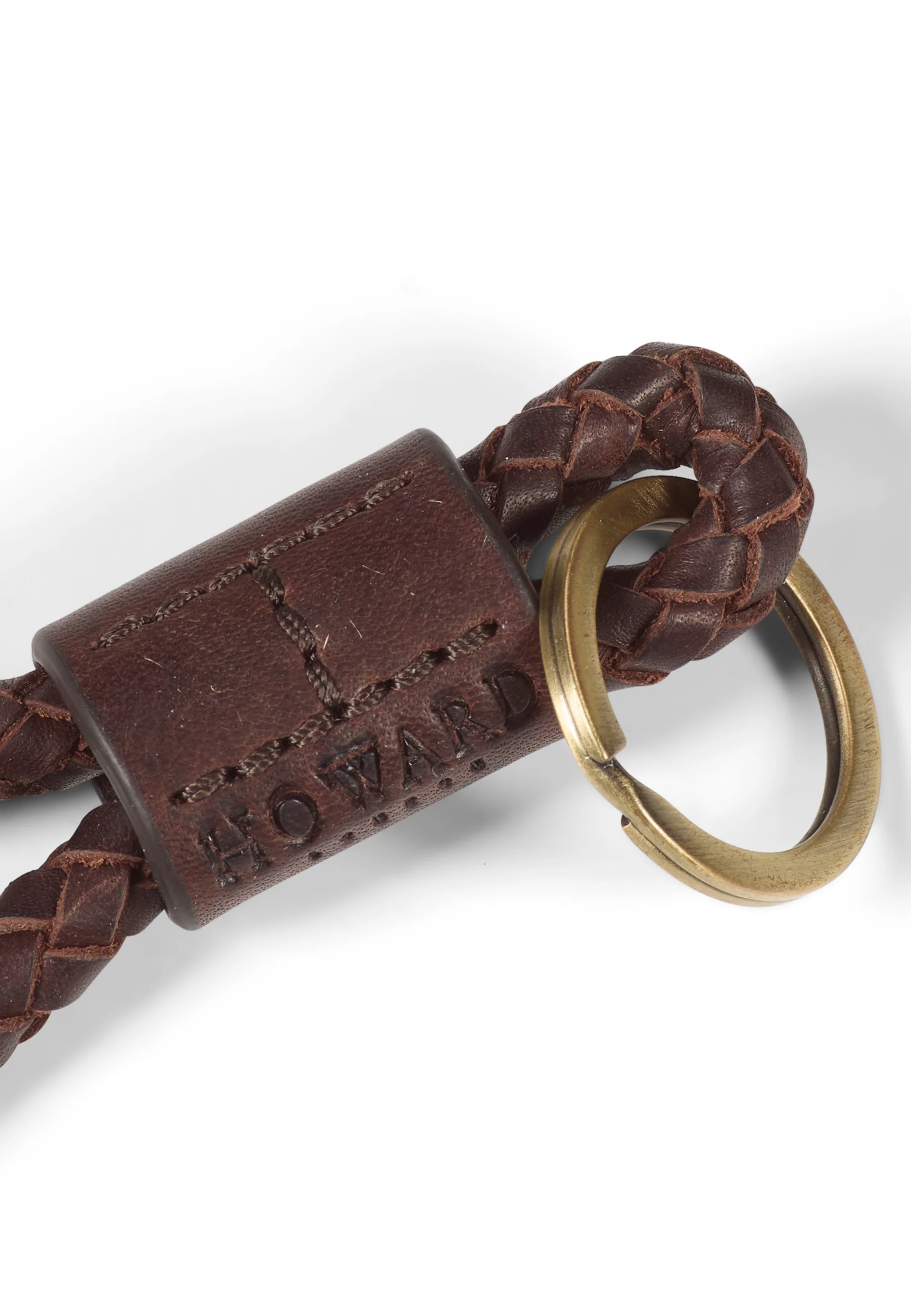 Braided Keyring Dark Brown - Image 3