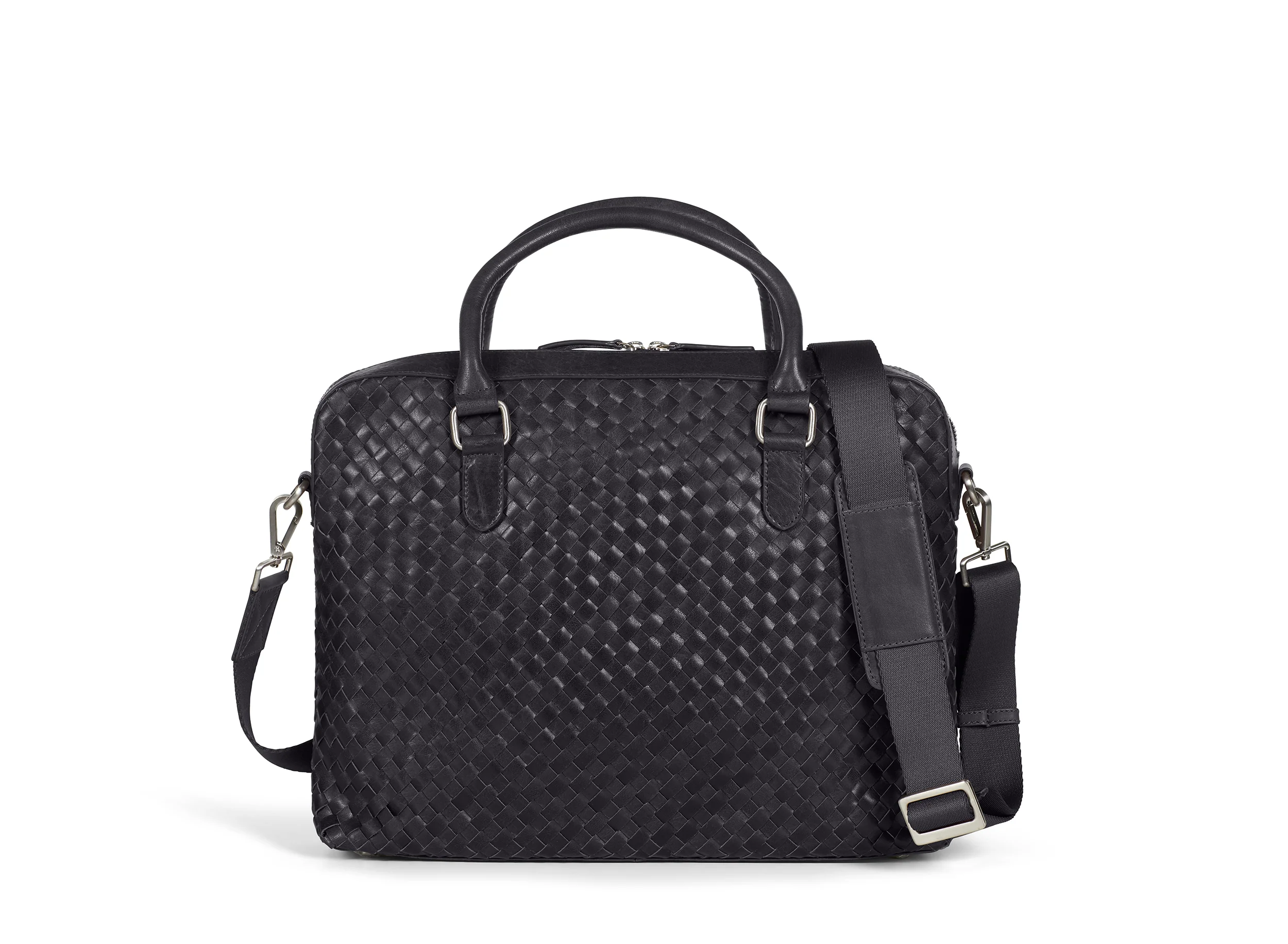 Braided Laptop Bag John Black