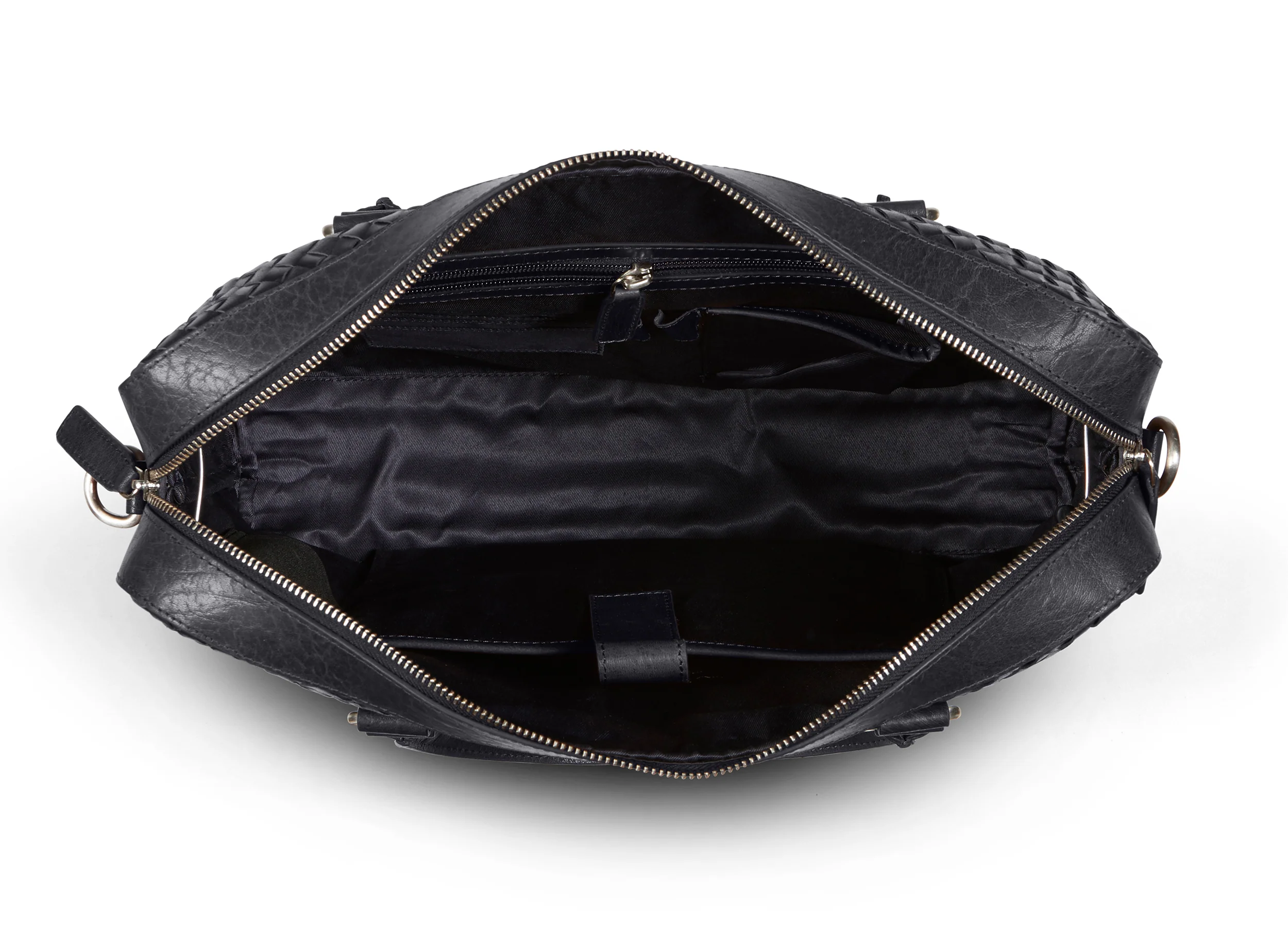 Braided Laptop Bag John Black - Image 4