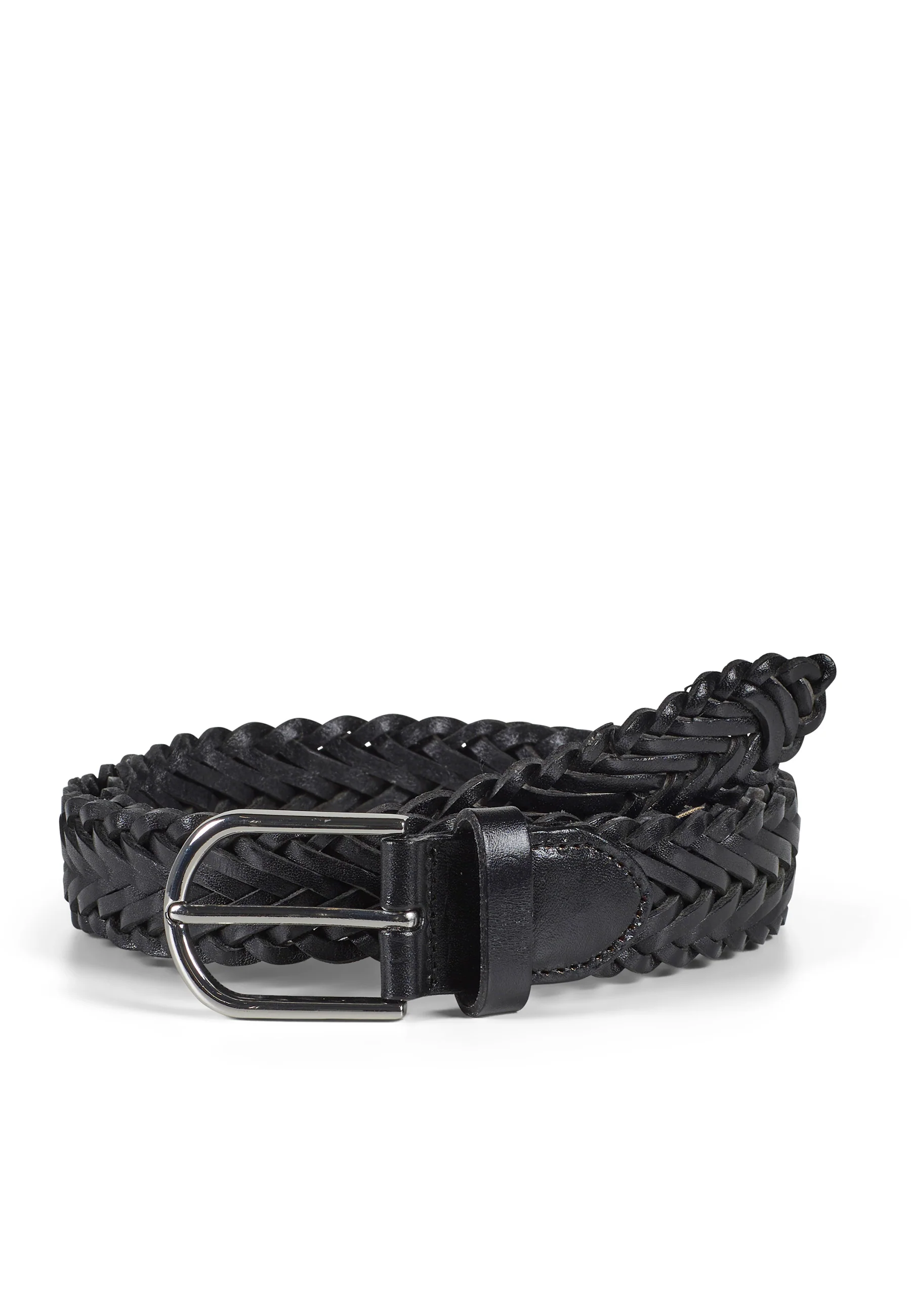 Braided Leather Belt Ruben Black