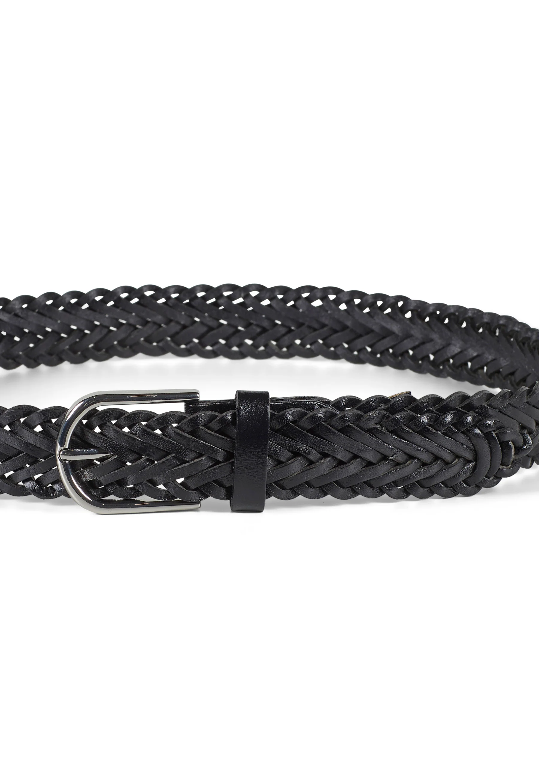 Braided Leather Belt Ruben Black - Image 3