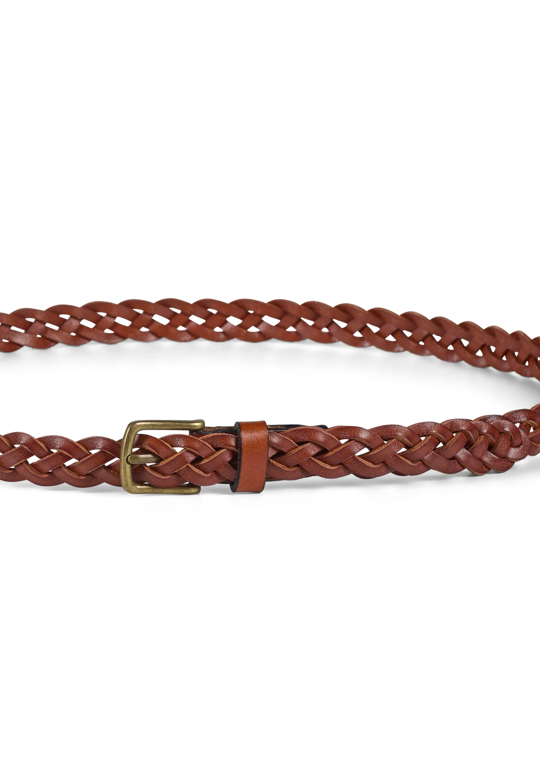 Braided Leather Belt William Light Brown - Image 3