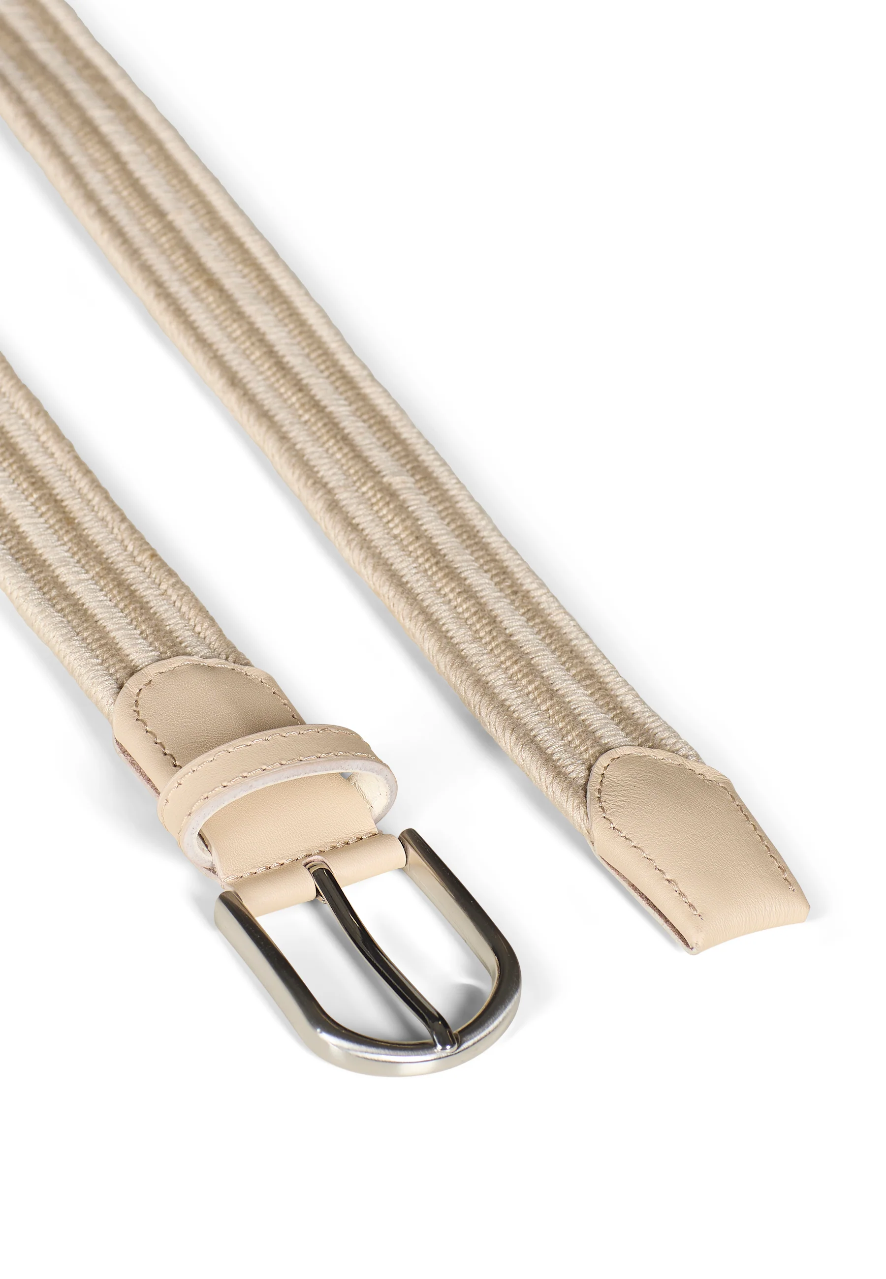 Braided Stretch Belt Lee Beige - Image 2