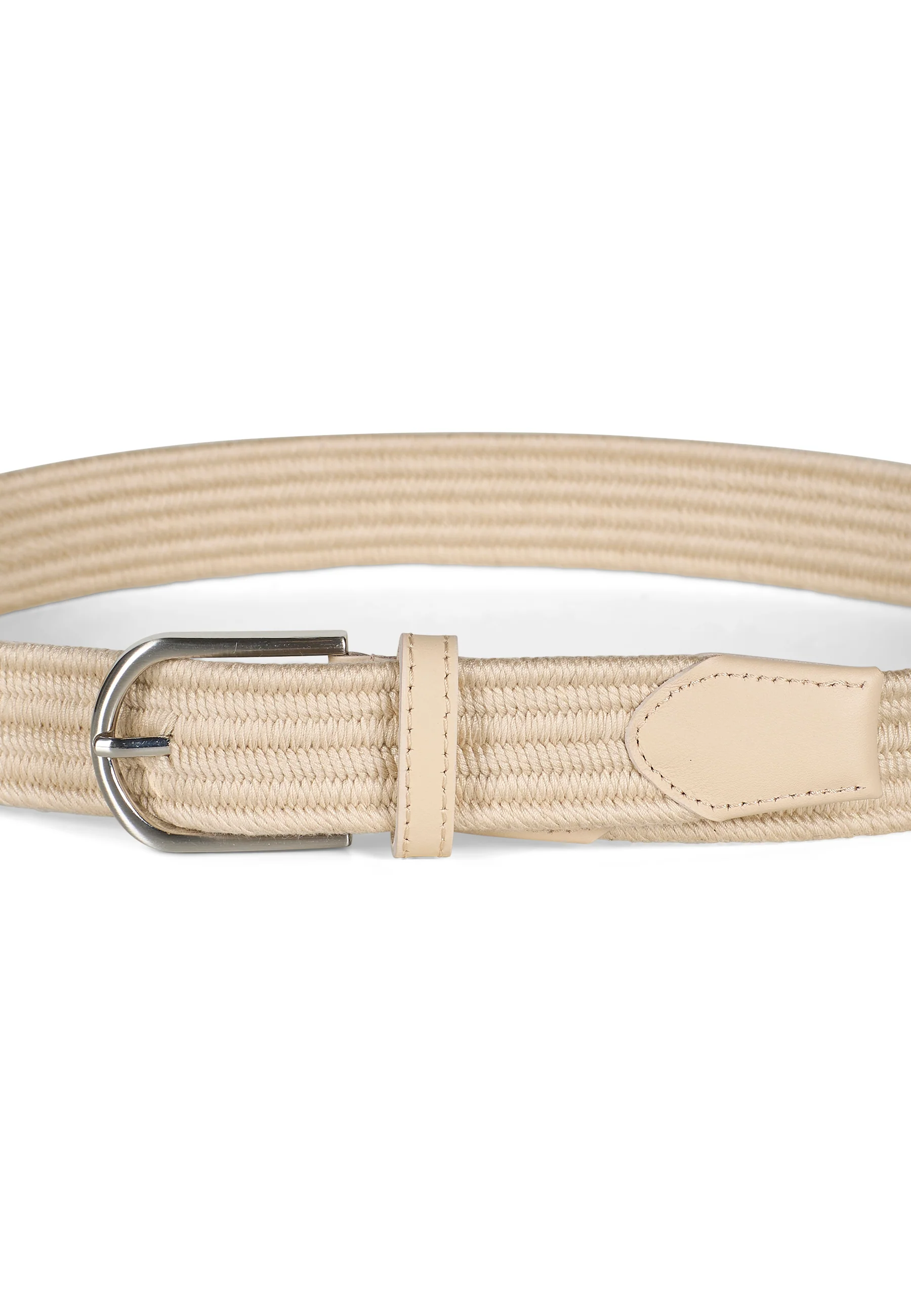 Braided Stretch Belt Lee Beige - Image 3