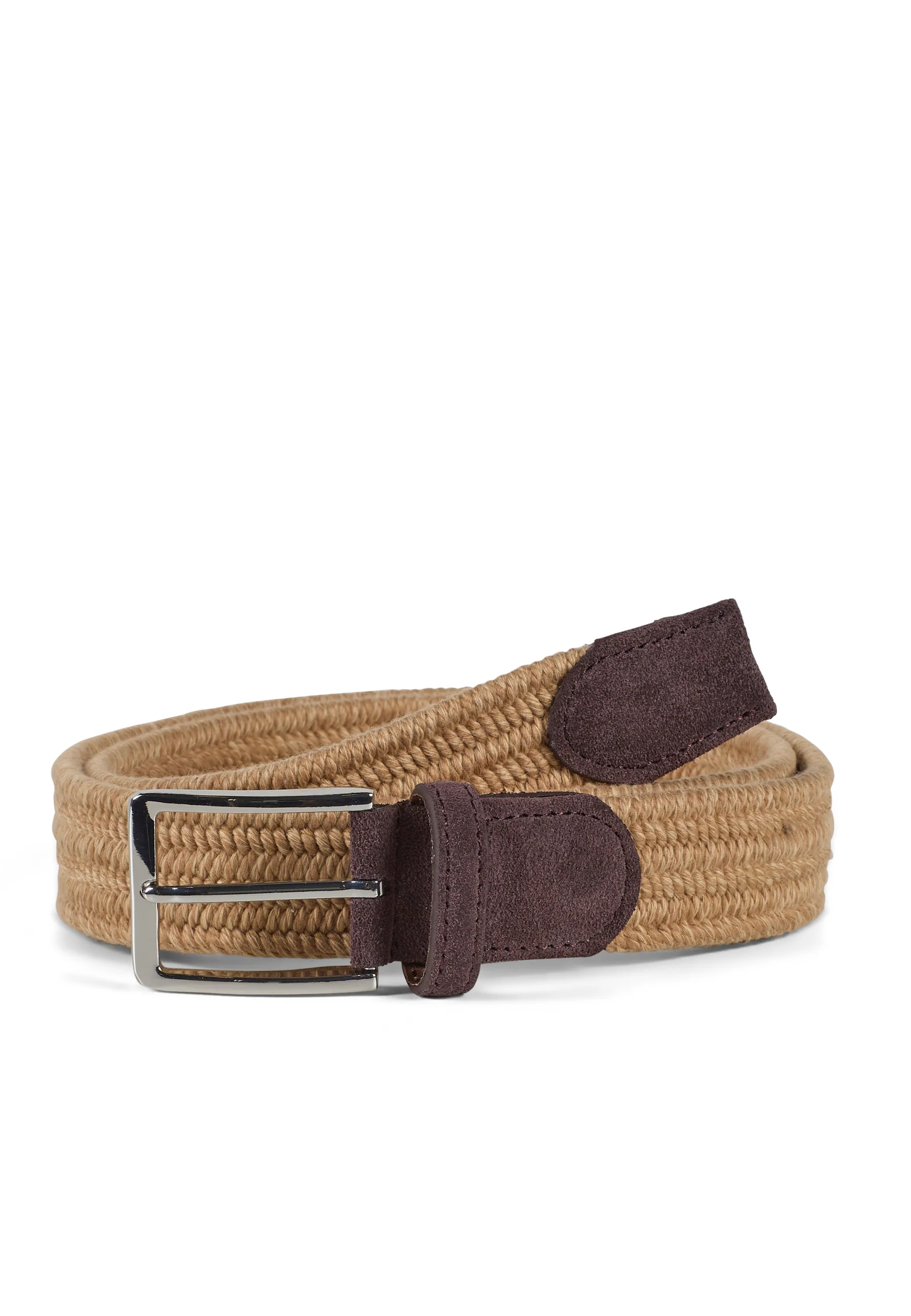 Braided Stretch Belt Beige