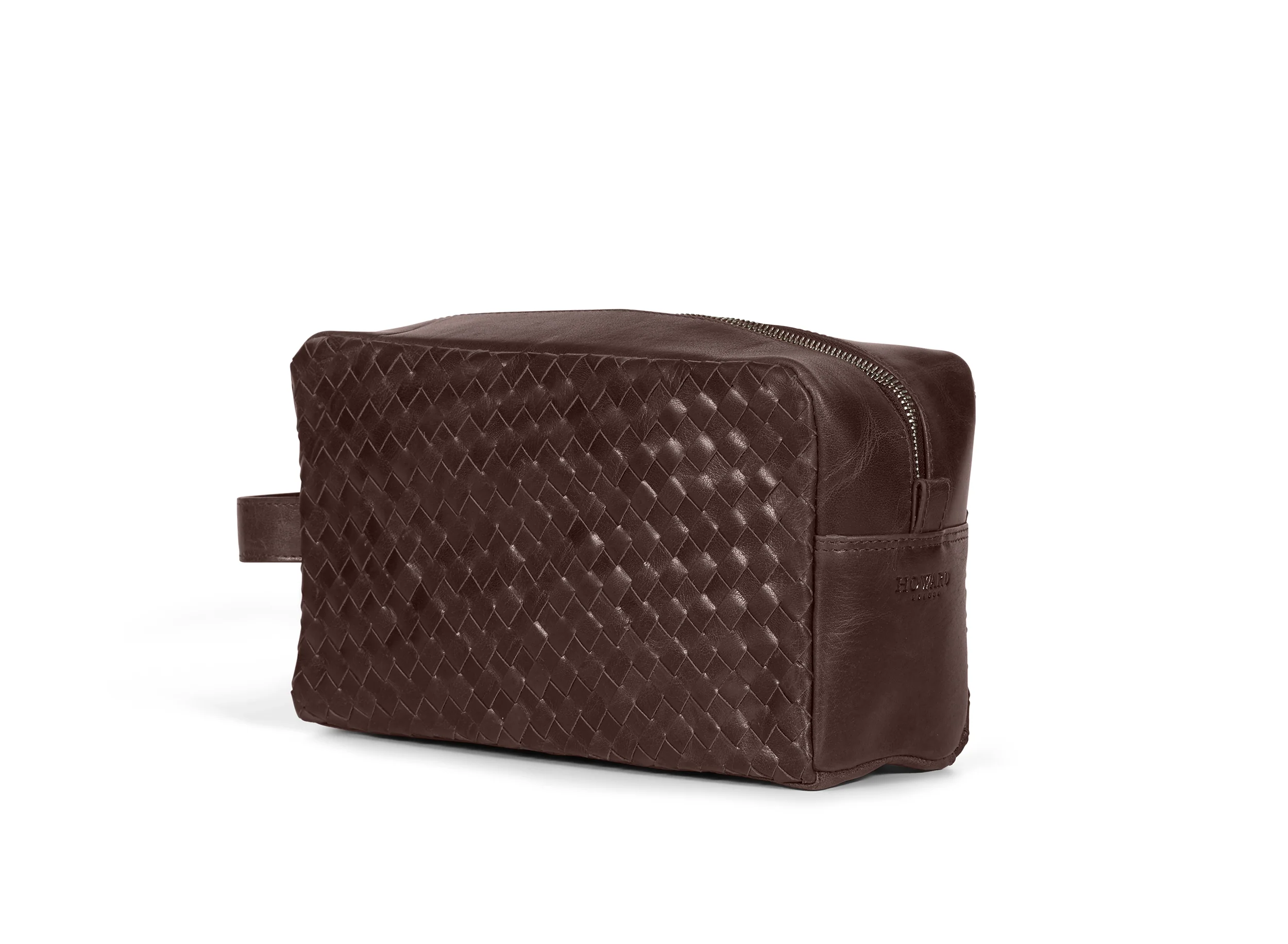 Braided Washbag John Dark Brown - Image 3