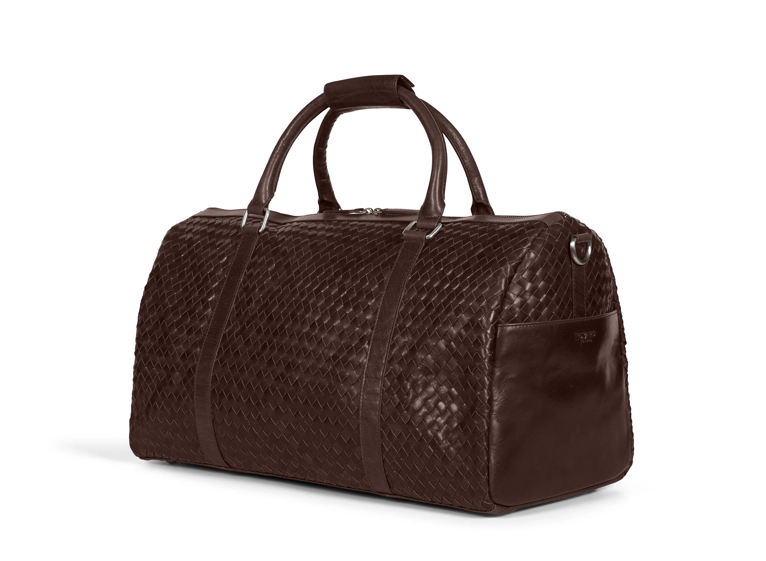 Braided Weekend Bag John Dark Brown - Image 3