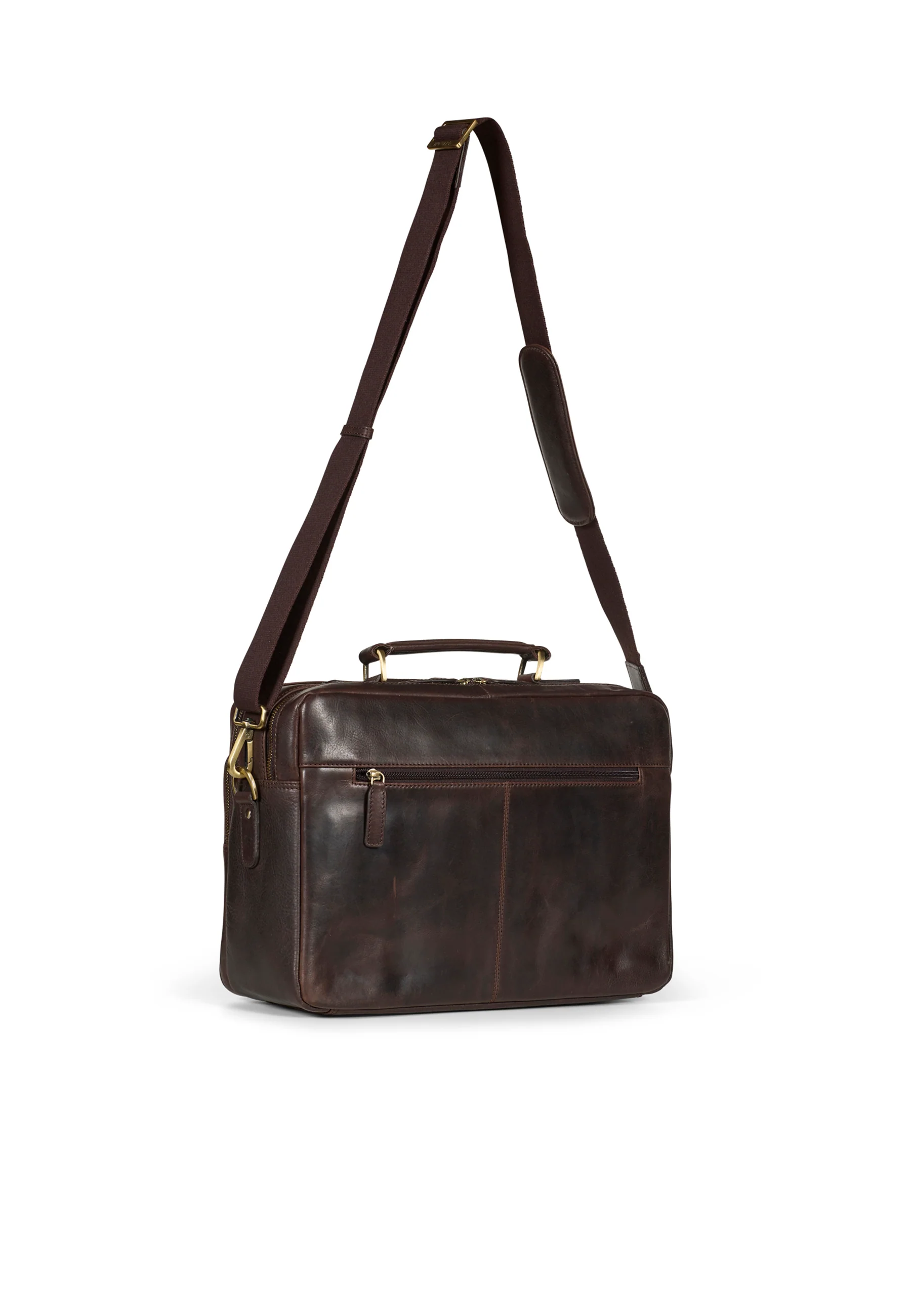 Briefcase Bag Damien Dark Brown - Image 2
