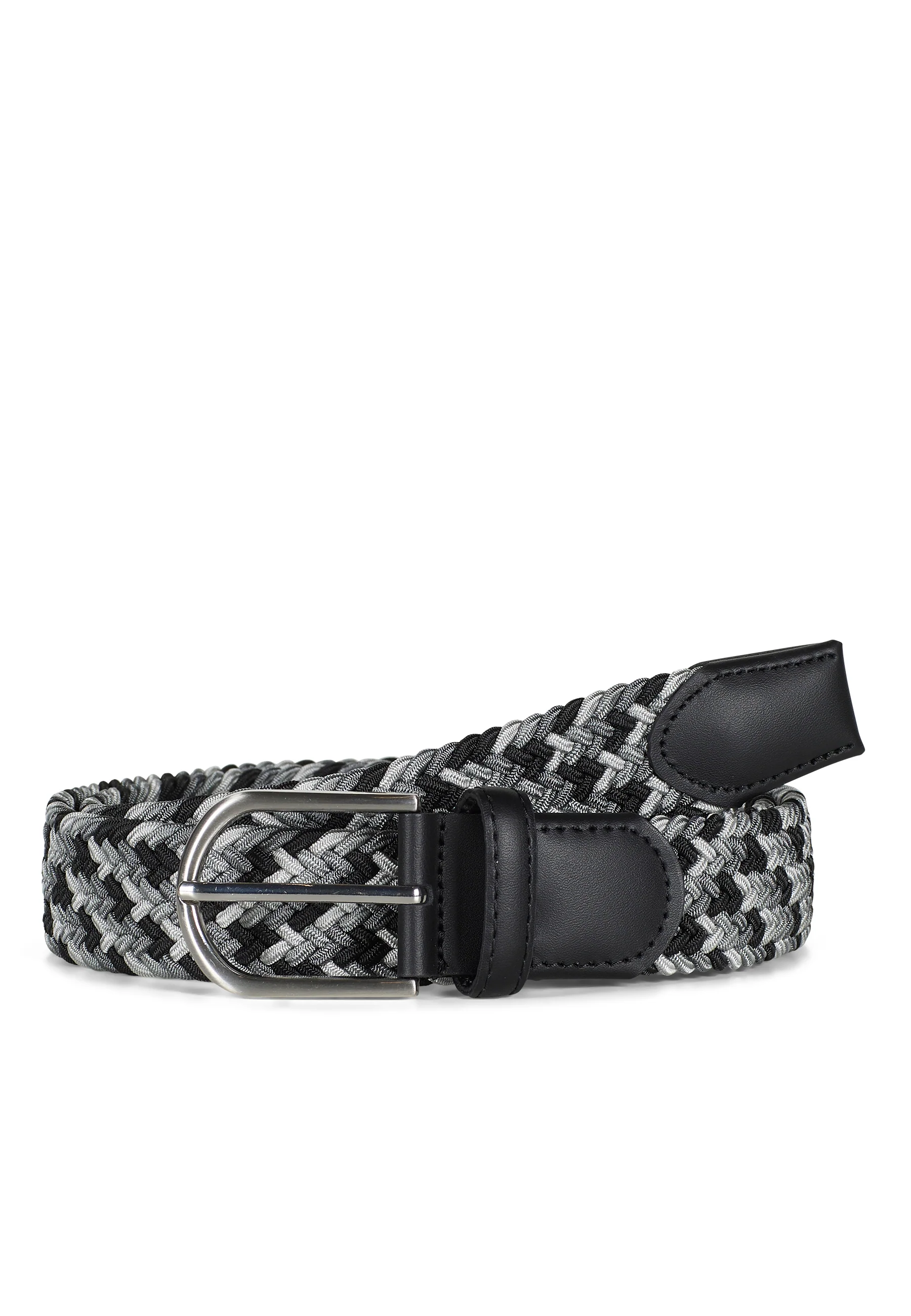 Howard Braided Stretch Belt Andy Black / Grey