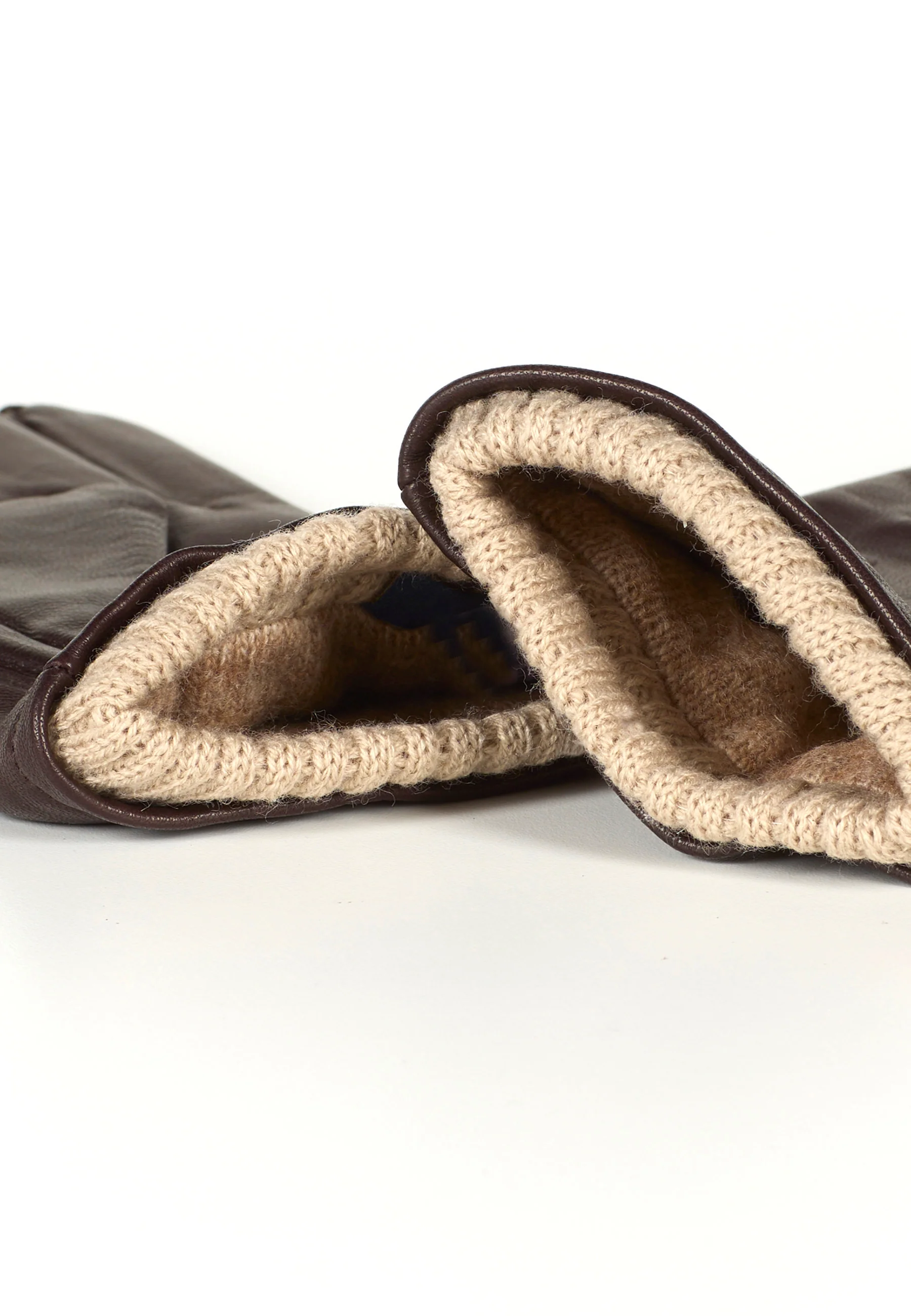Leather Gloves Ted Dark Brown - Image 3