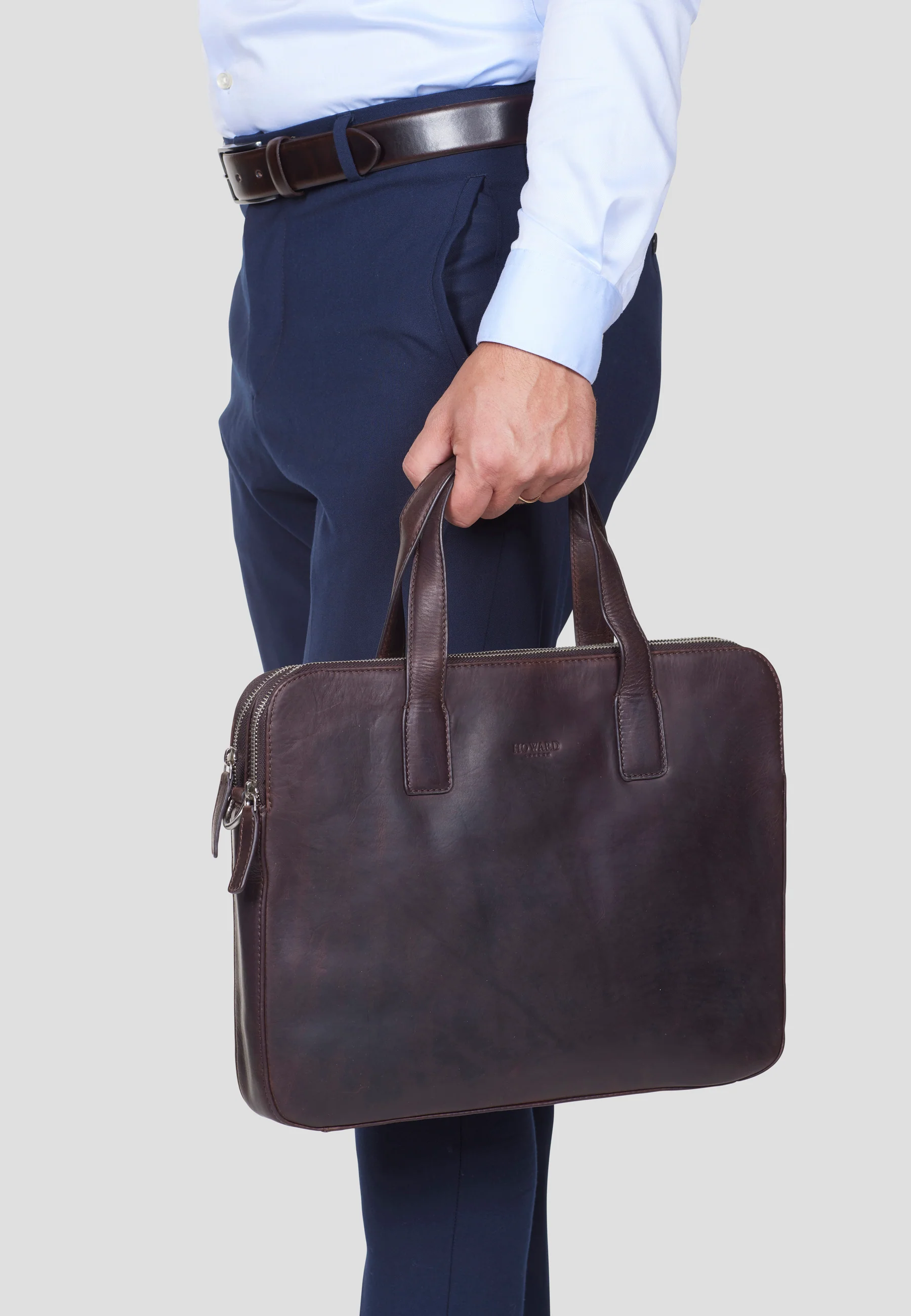Laptop Bag Harrison Dark Brown - Image 5