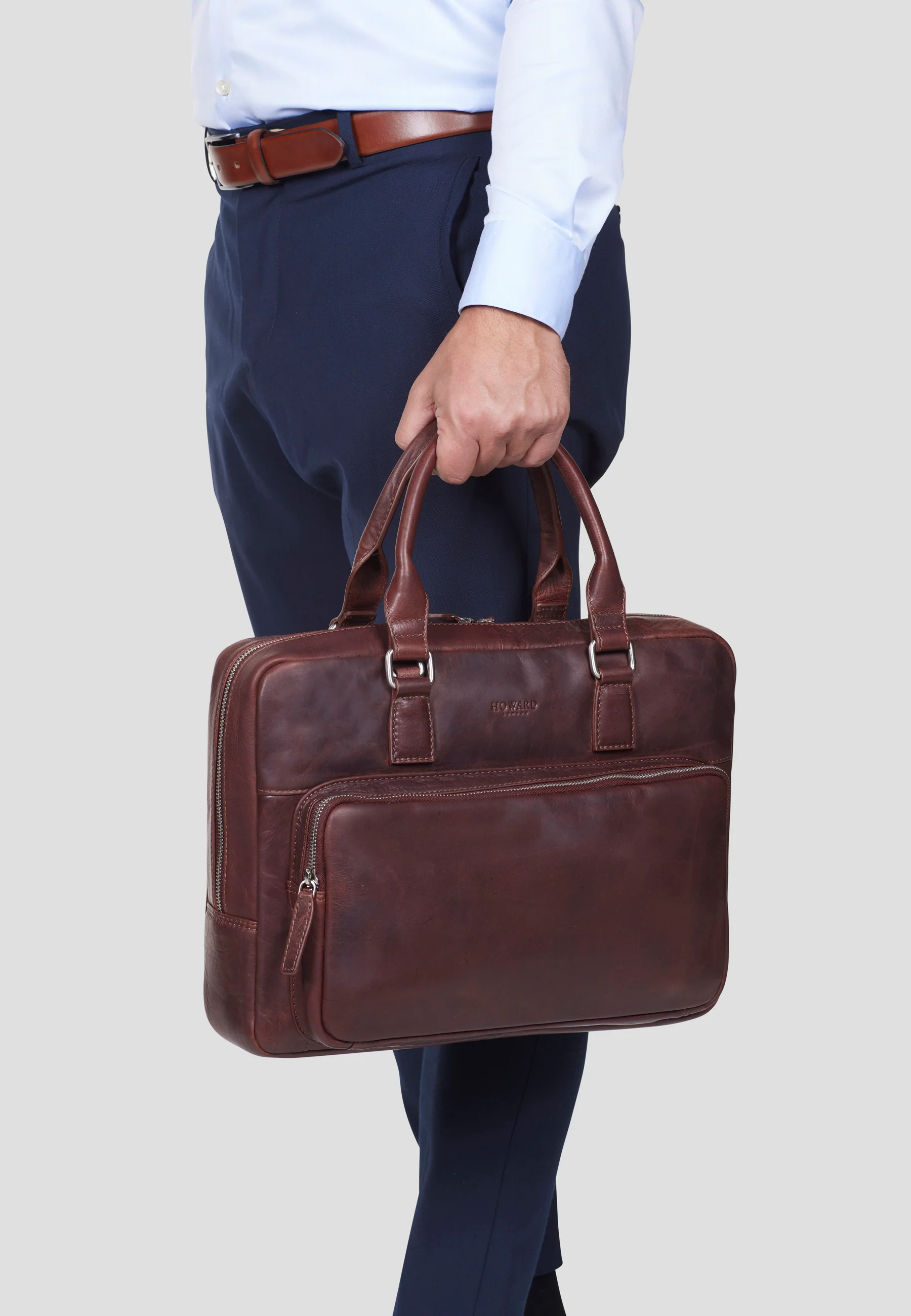 Laptop Bag Leopold Brown - Image 5