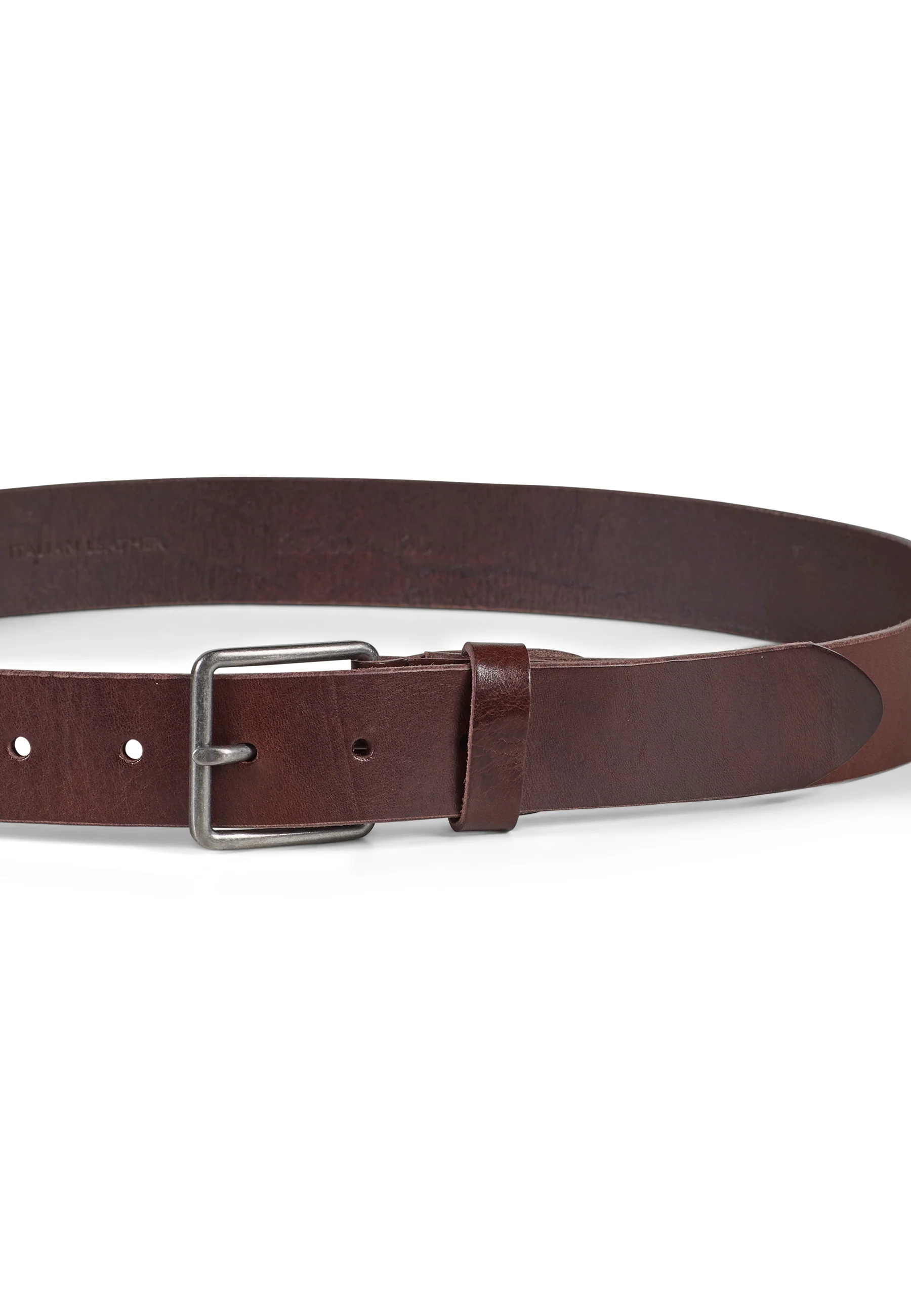 Leather Belt George Dark Brown - Image 3
