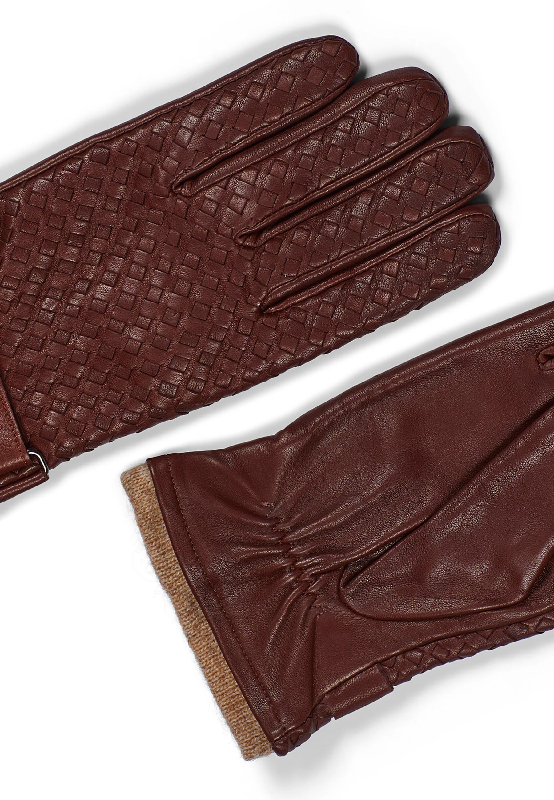 Leather Gloves Axel Brown - Image 2