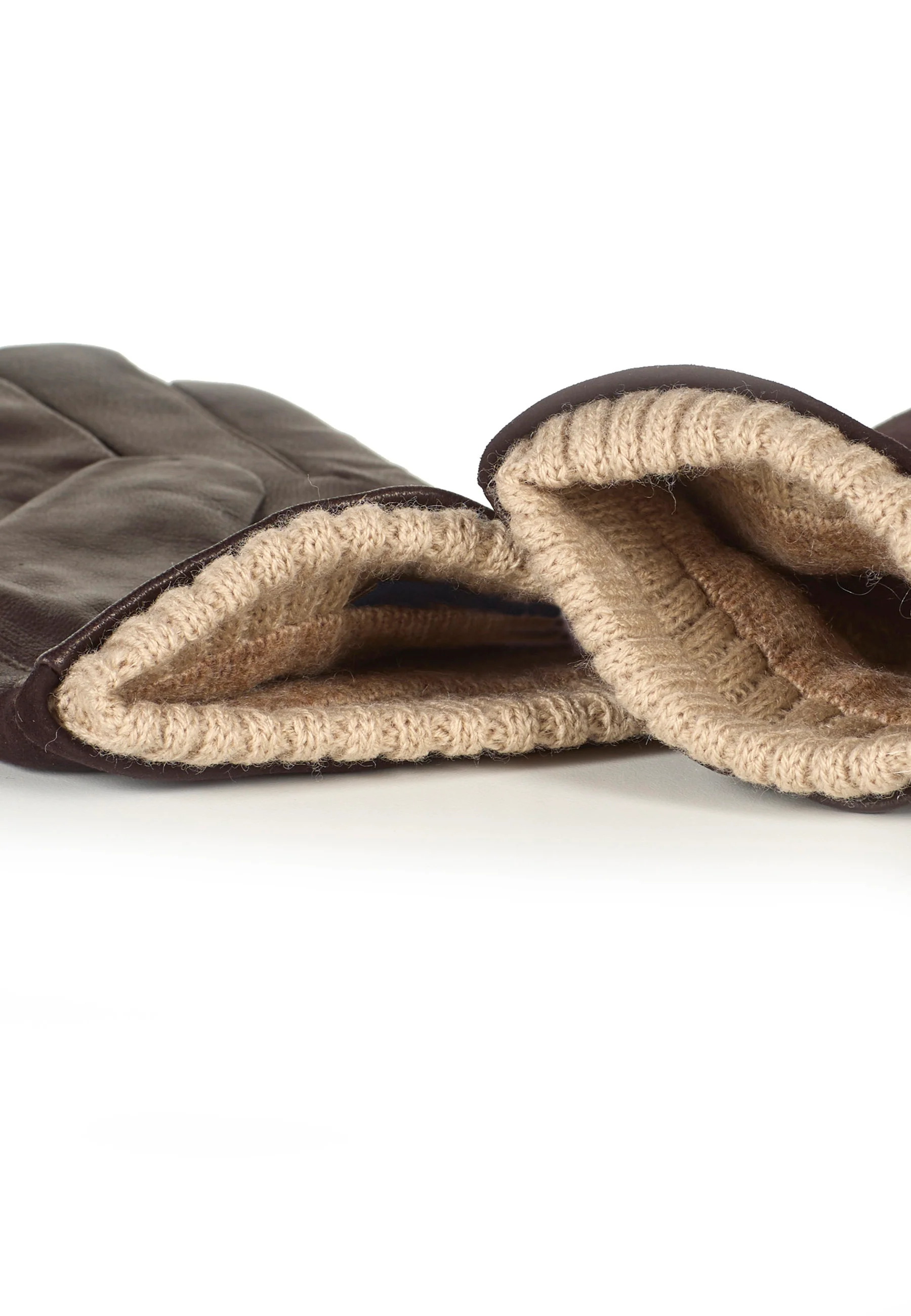 Leather Gloves Bob Dark Brown - Image 3