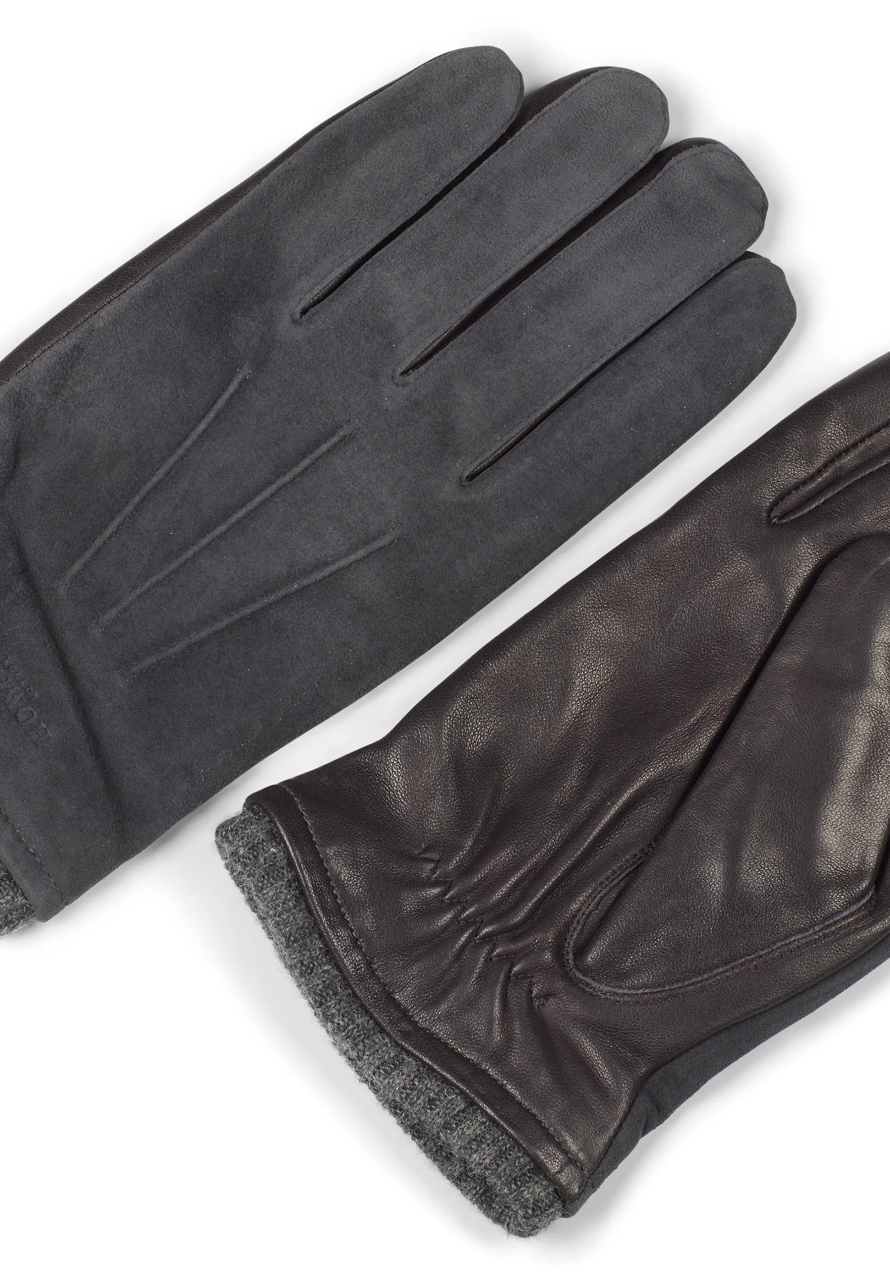 Leather Gloves Bob Grey - Image 2