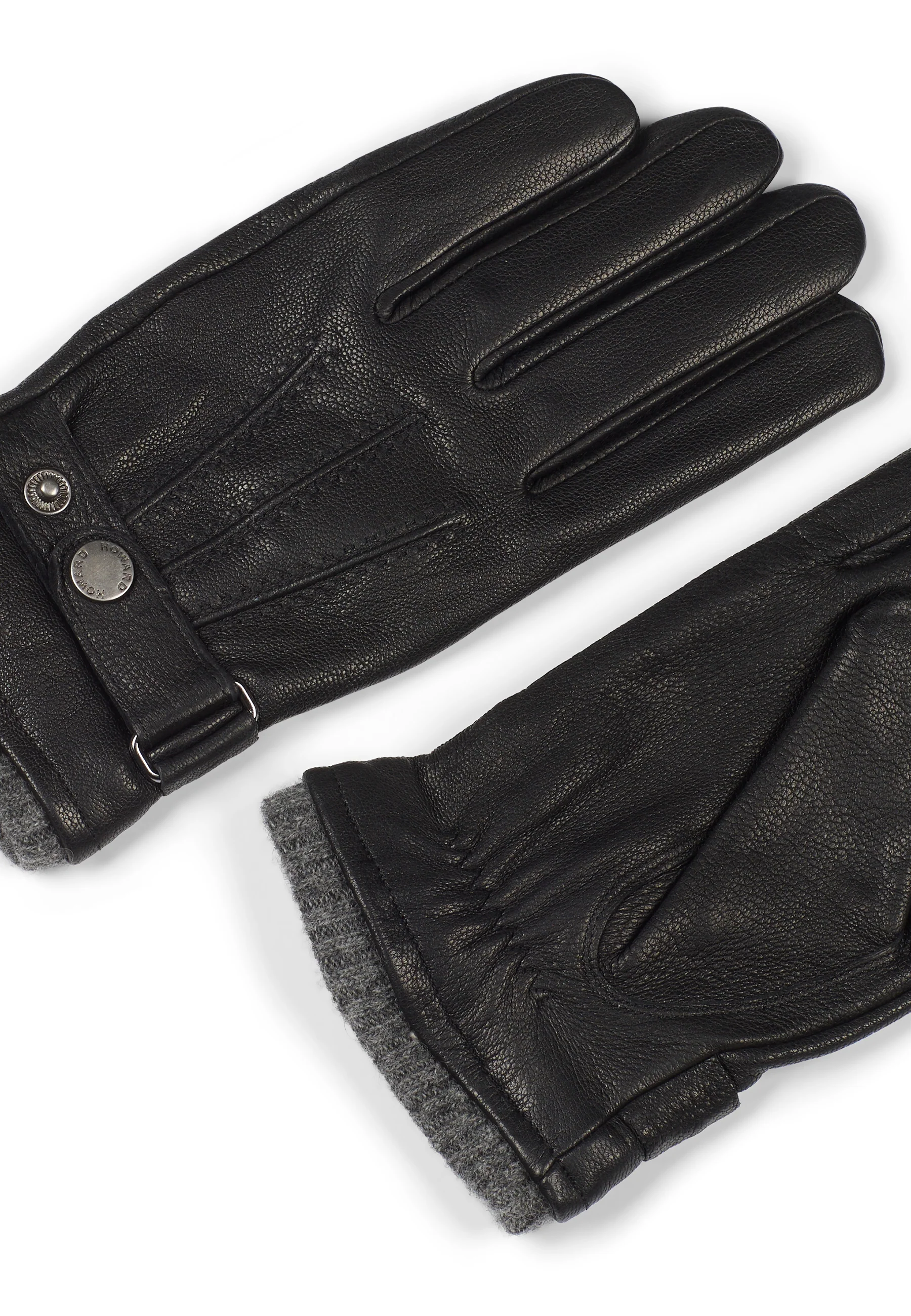 Leather Gloves Bruno Black - Image 2