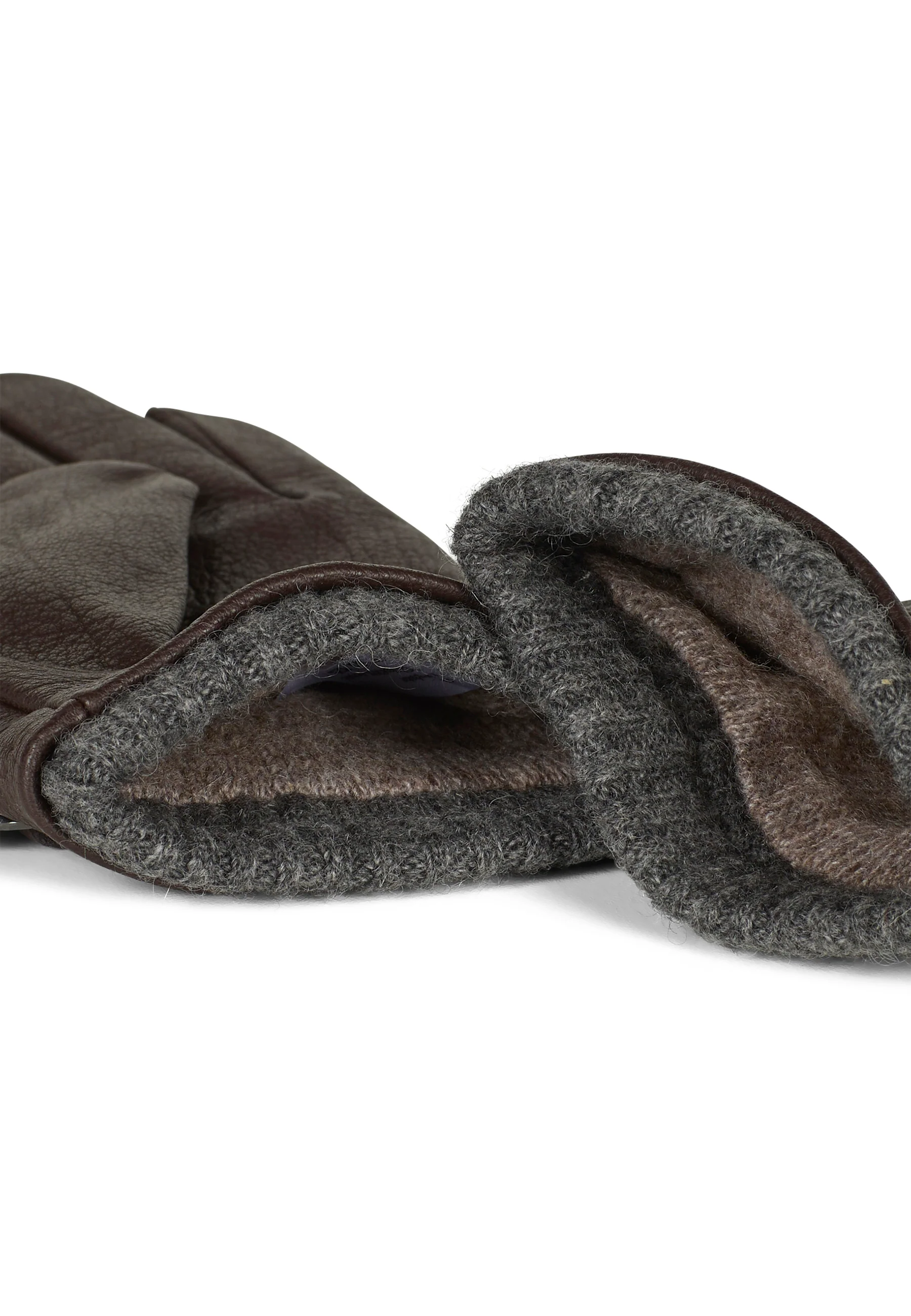Leather Gloves Bruno Dark Brown - Image 3