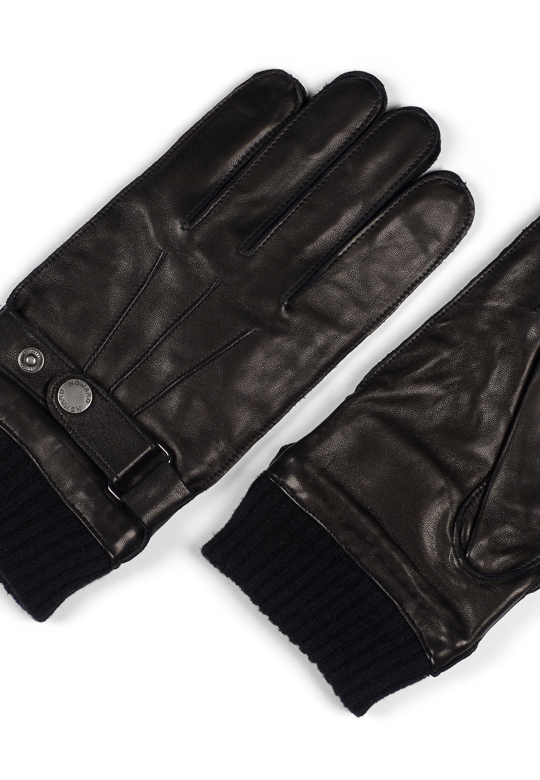 Leather Gloves Carl Black - Image 2
