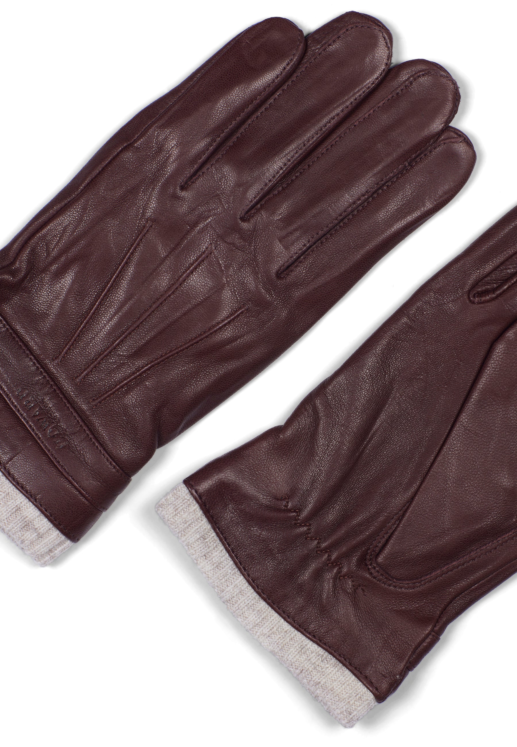 Leather Gloves Fredh Brown - Image 2