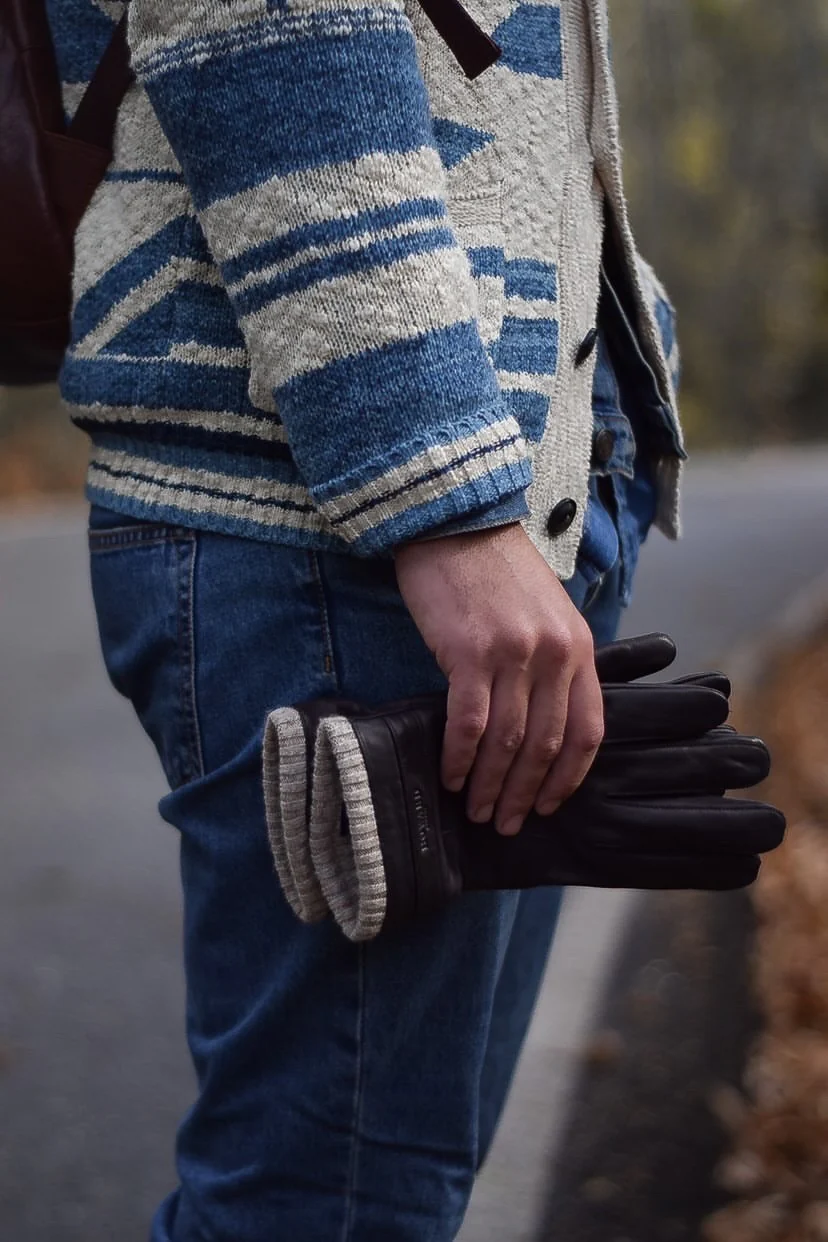 Leather Gloves Fredh Brown - Image 4