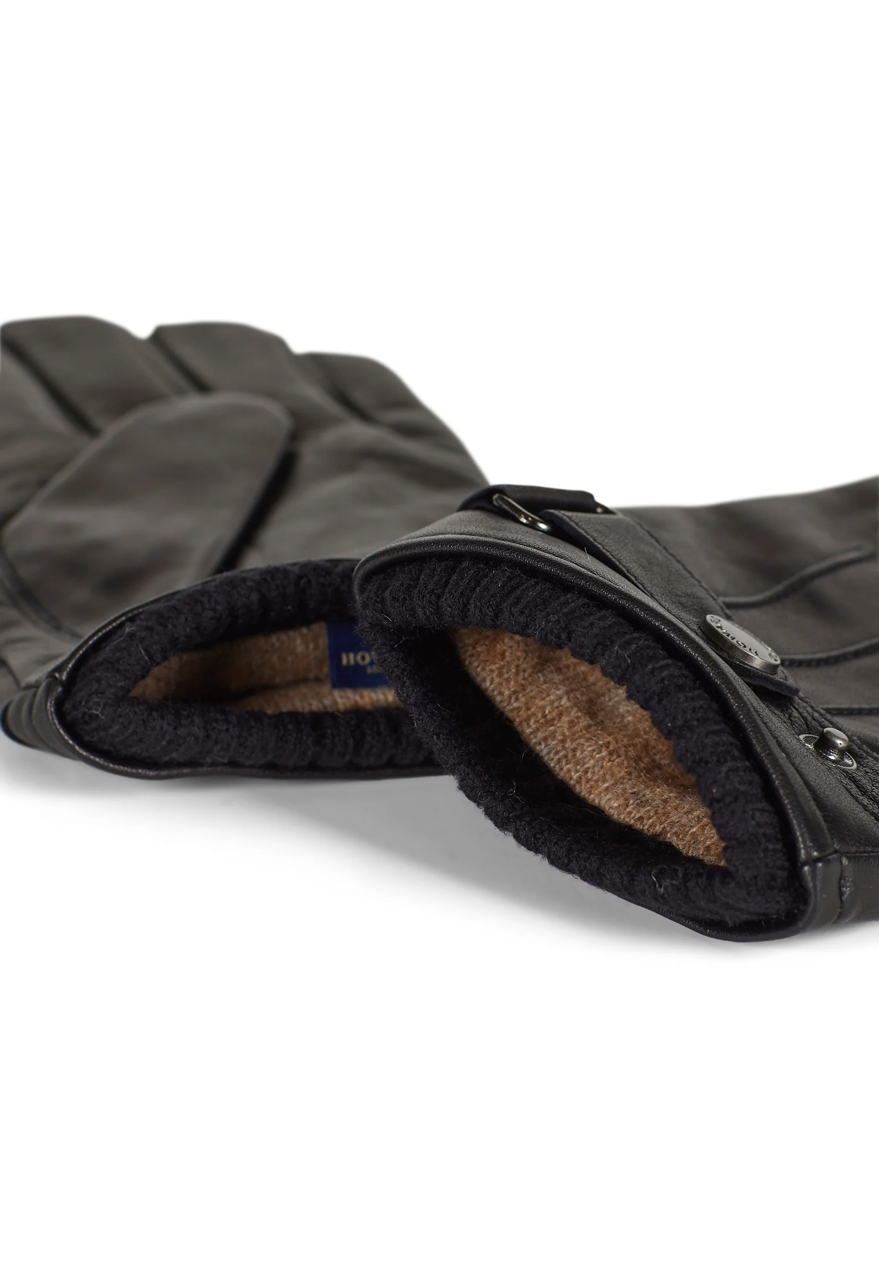 Leather Gloves Smith Black - Image 3