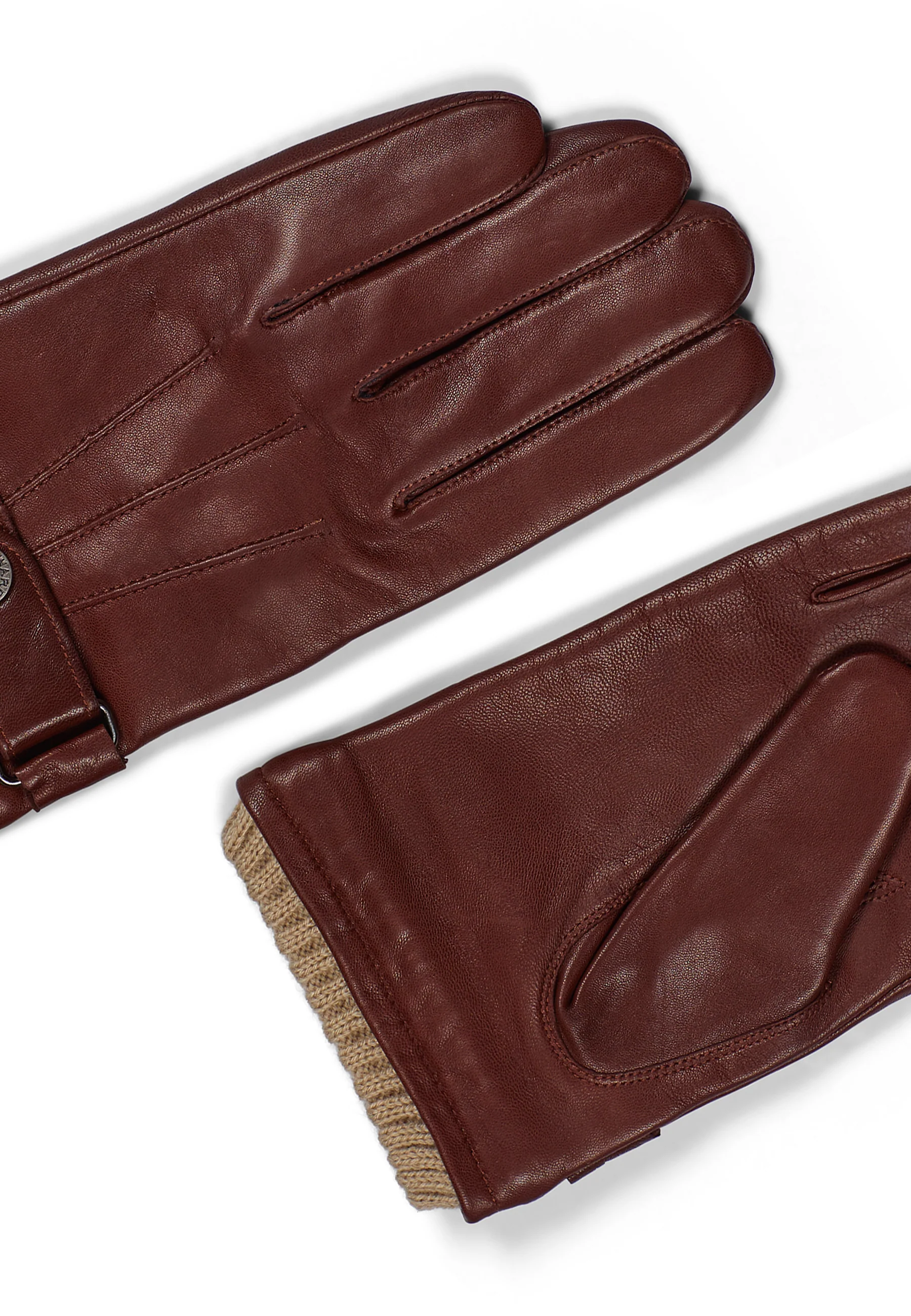 Leather Gloves Smith Brown - Image 2