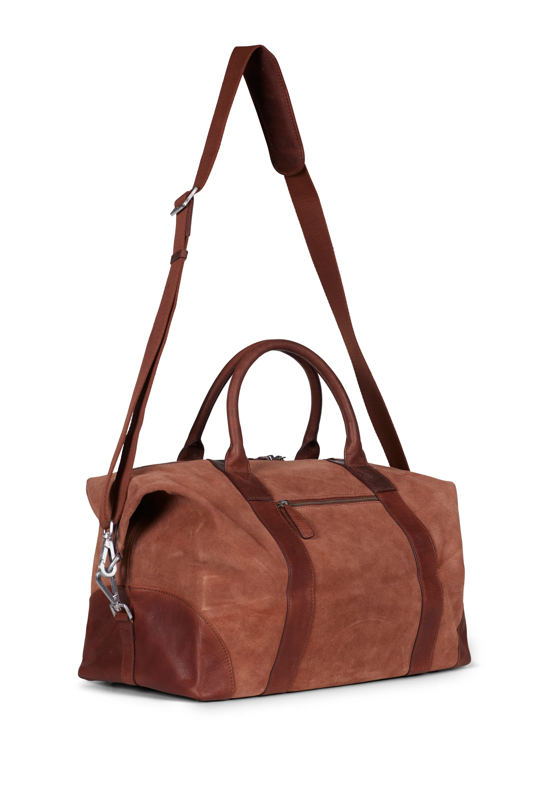 Weekend Bag Steven Suede Cognac Brown - Image 2