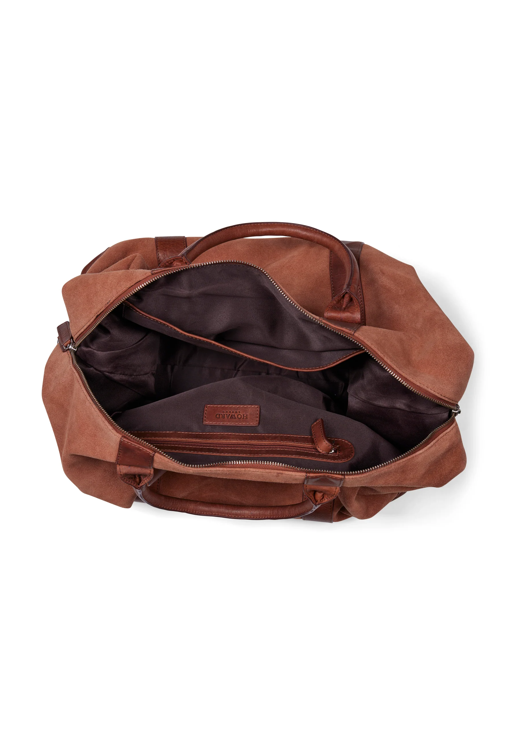 Weekend Bag Steven Suede Cognac Brown - Image 3