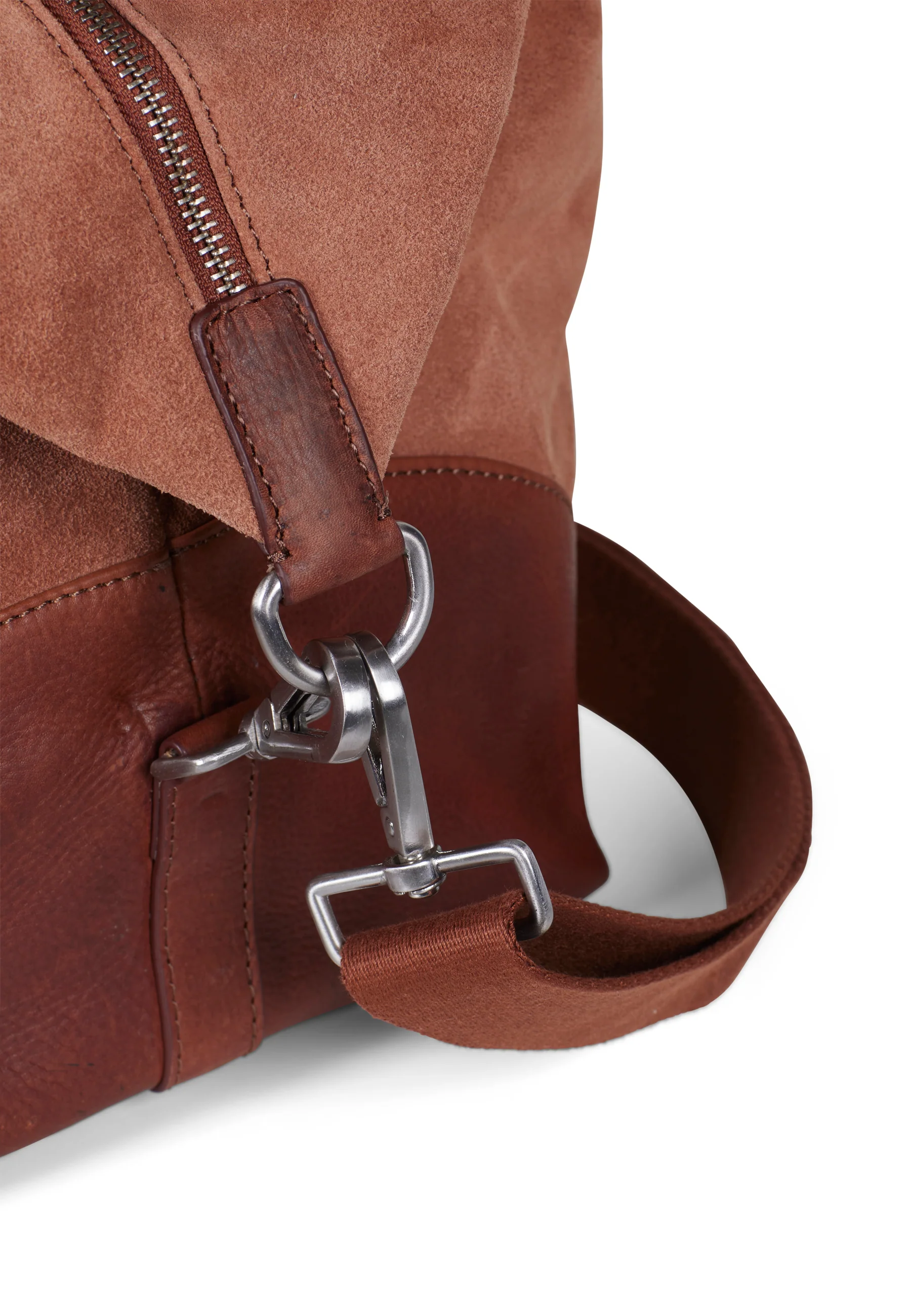 Weekend Bag Steven Suede Cognac Brown - Image 4