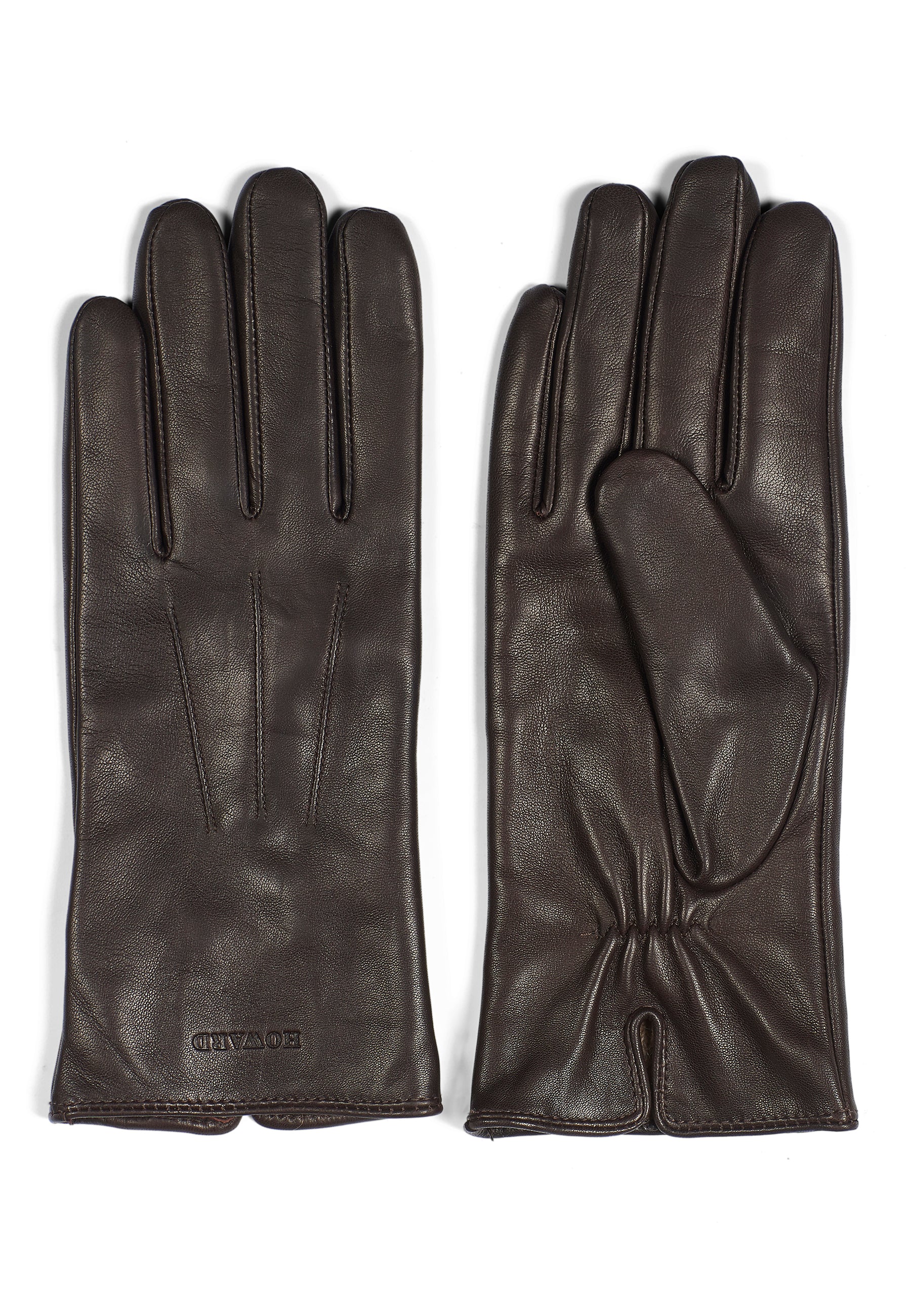 Women's Leather Gloves Cleo Dark Brown