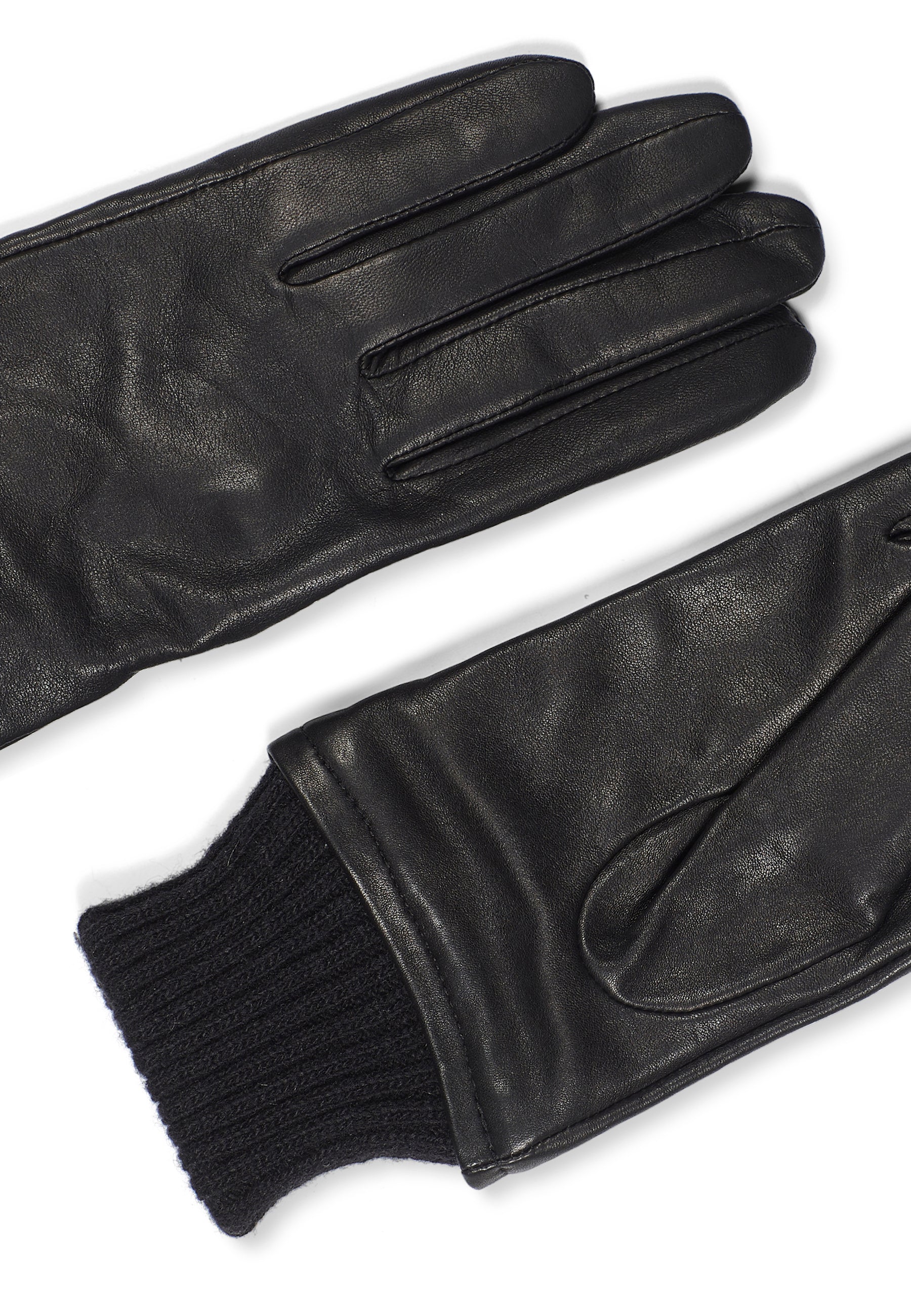 Women's Leather Gloves Ella Black - Image 2