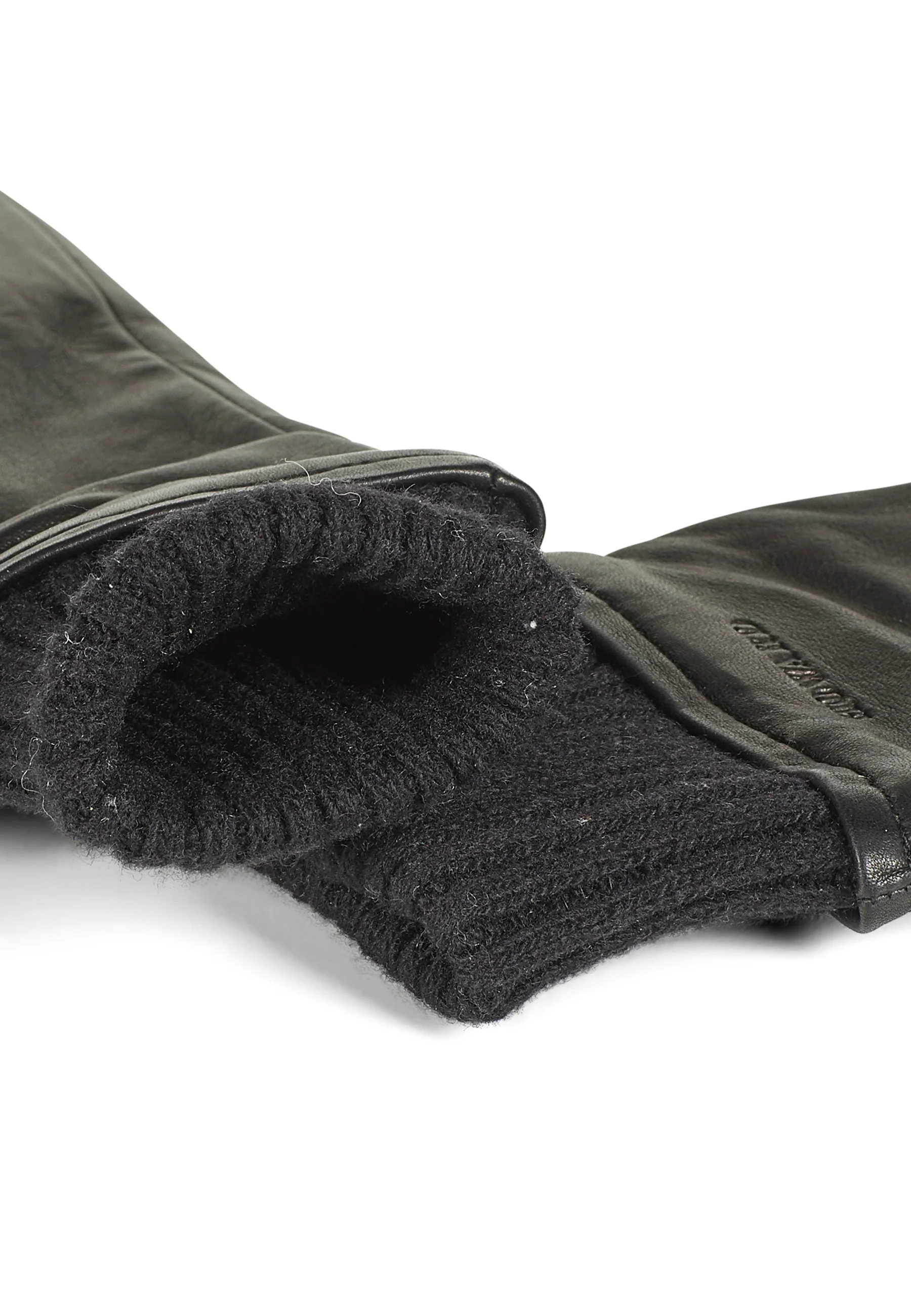 Women's Leather Gloves Ella Black - Image 3
