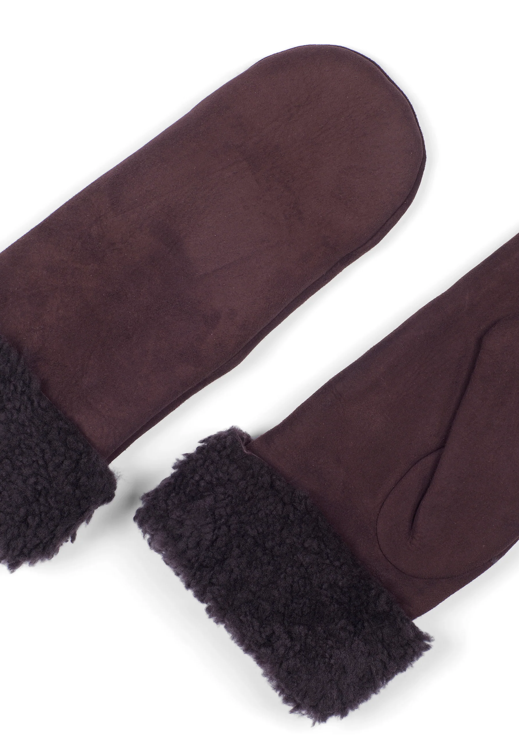 Women's Leather Gloves Elsa Dark Brown - Image 2