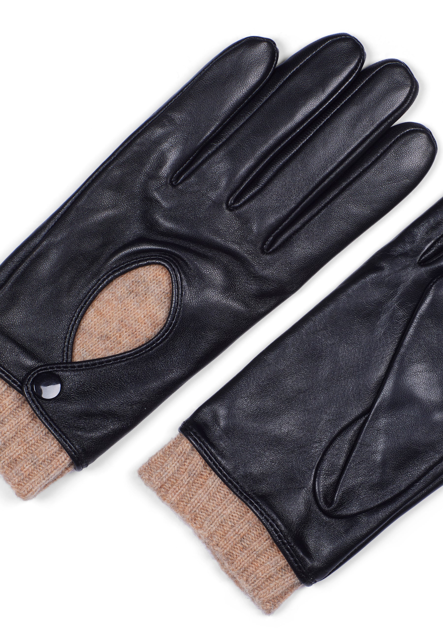 Women's Leather Gloves Florence Black - Image 2