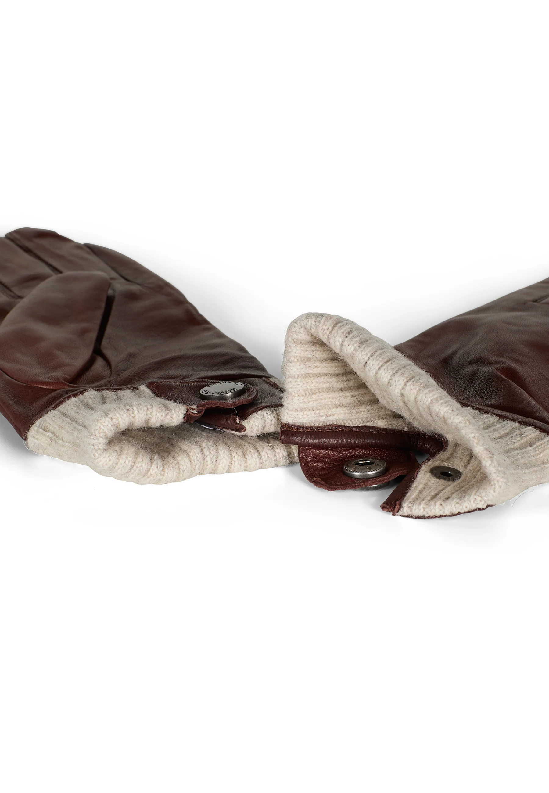 Women's Leather Gloves Lily Brown - Image 3