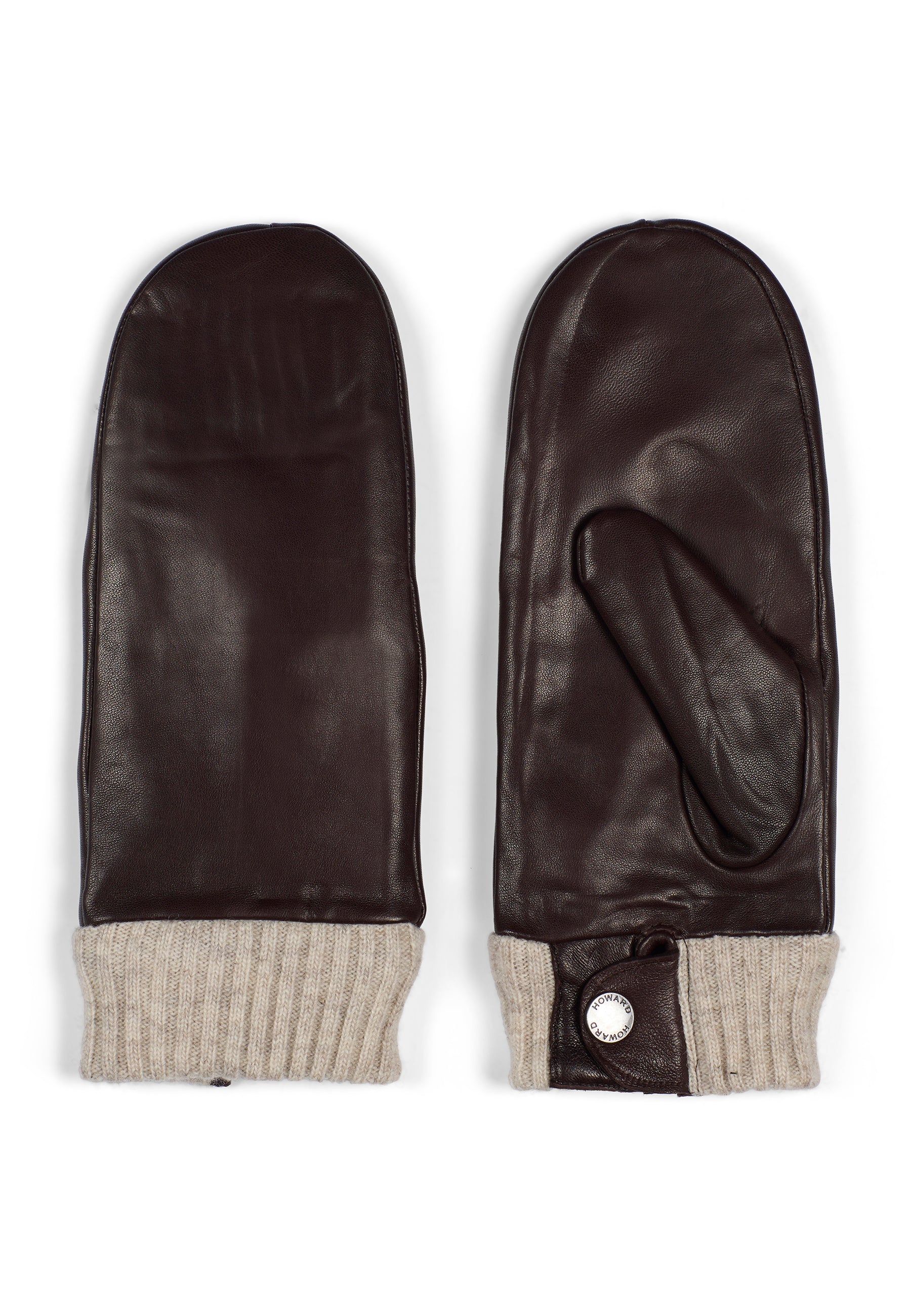 Women's Leather Gloves Lucy Dark Brown