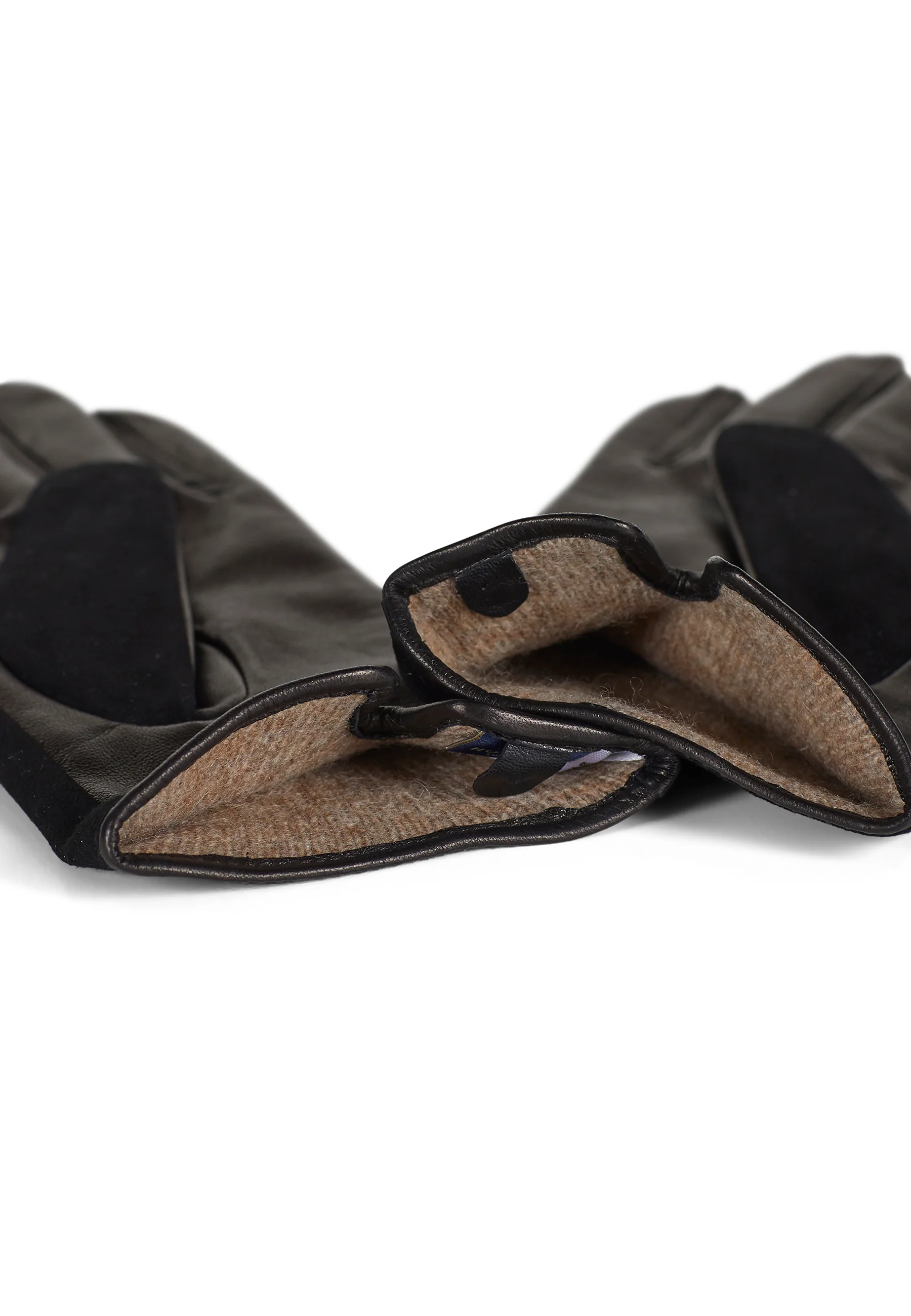 Women's Leather Gloves Luna Black - Image 3